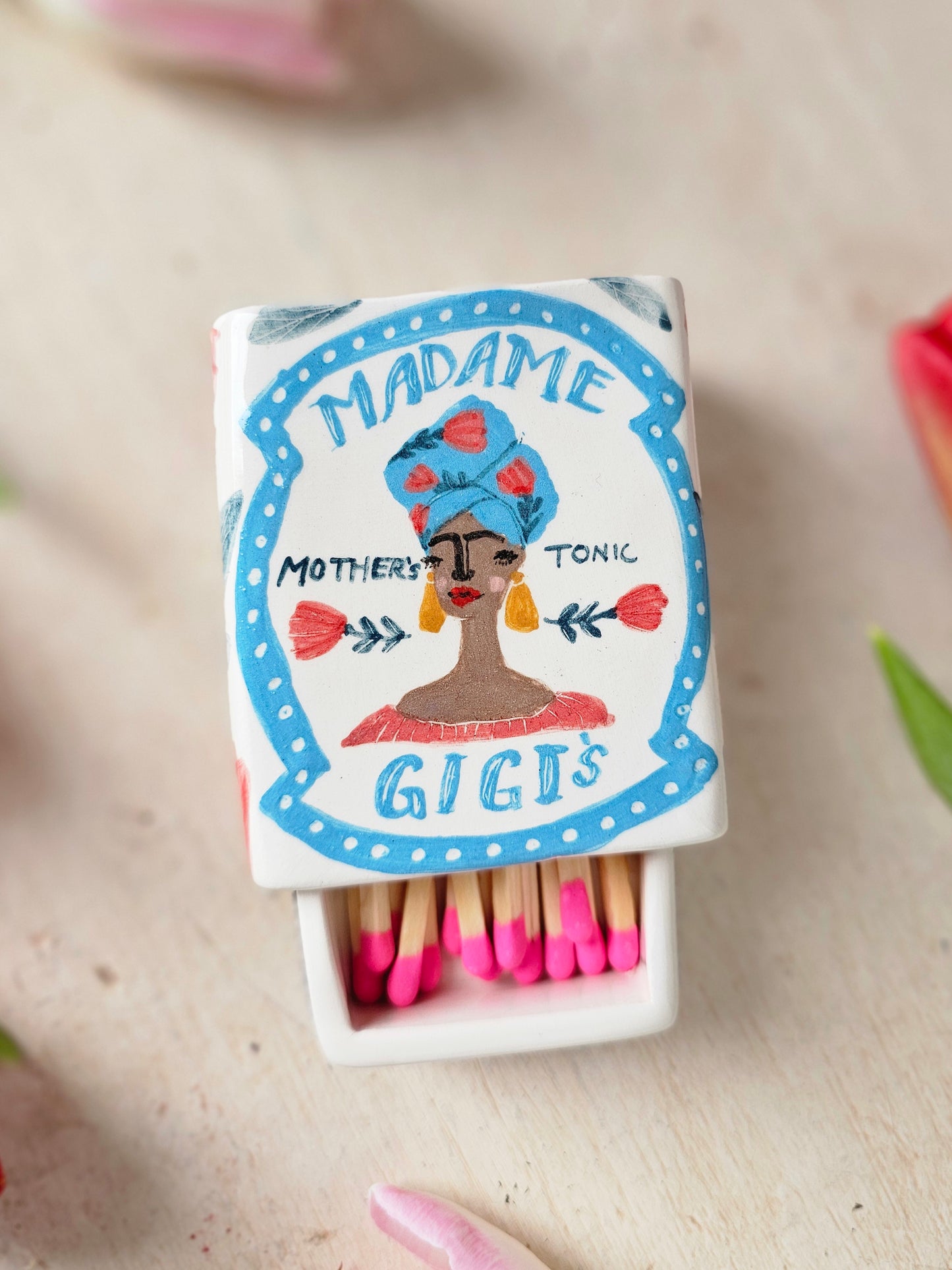 Made to order: Madame Gigi's small ceramic matchbox