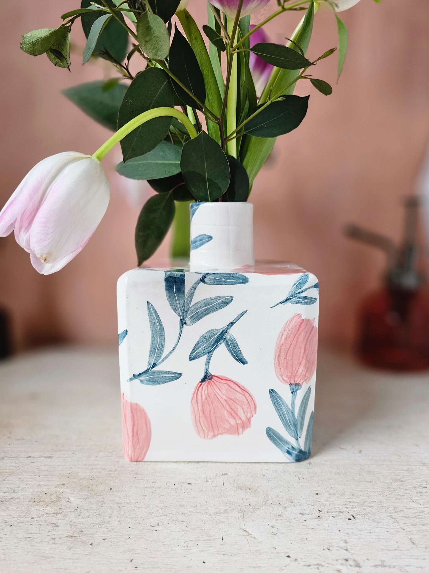 Madame Gigi's handmade ceramic Bottle large Vase