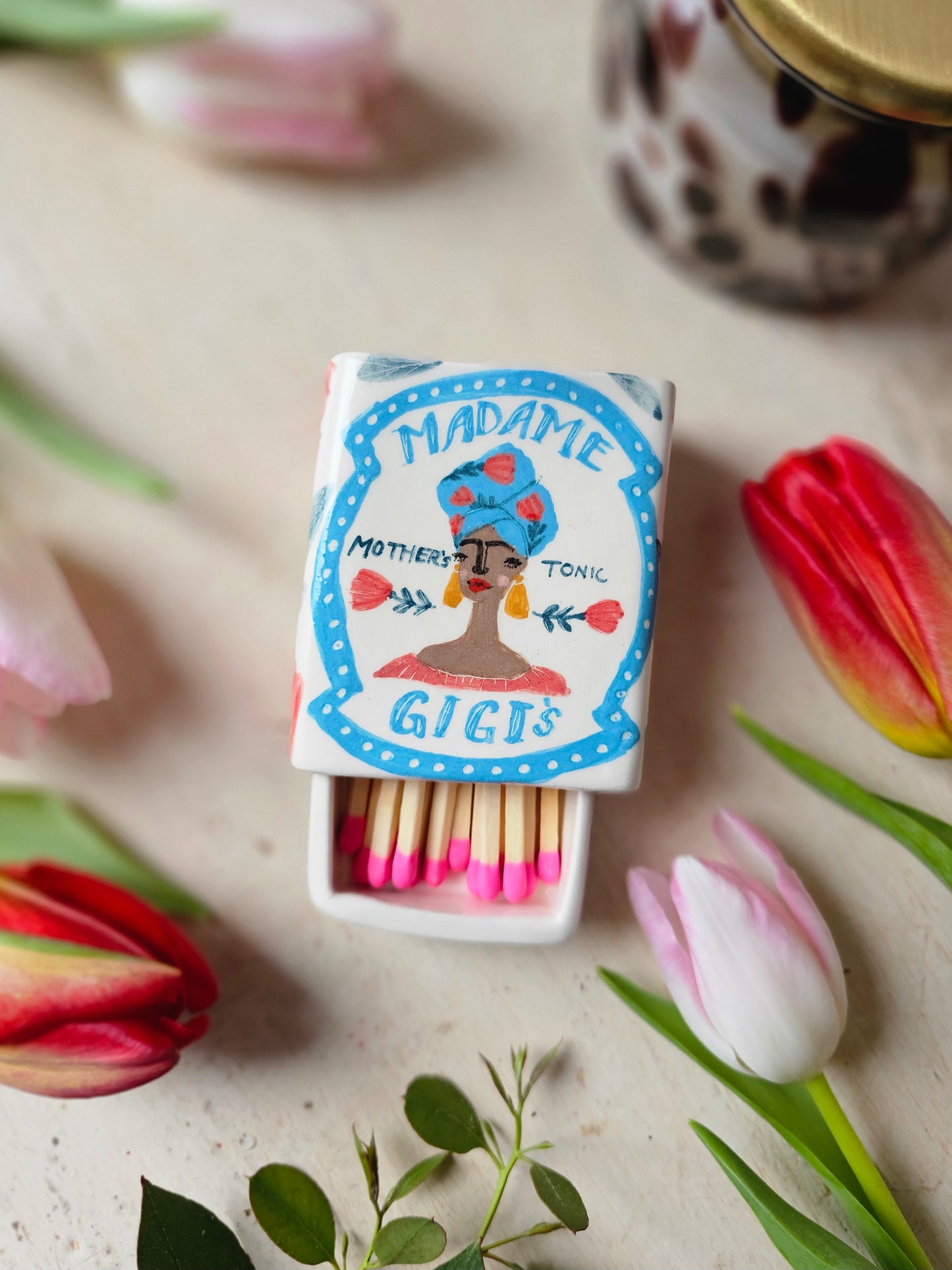 Made to order: Madame Gigi's small ceramic matchbox