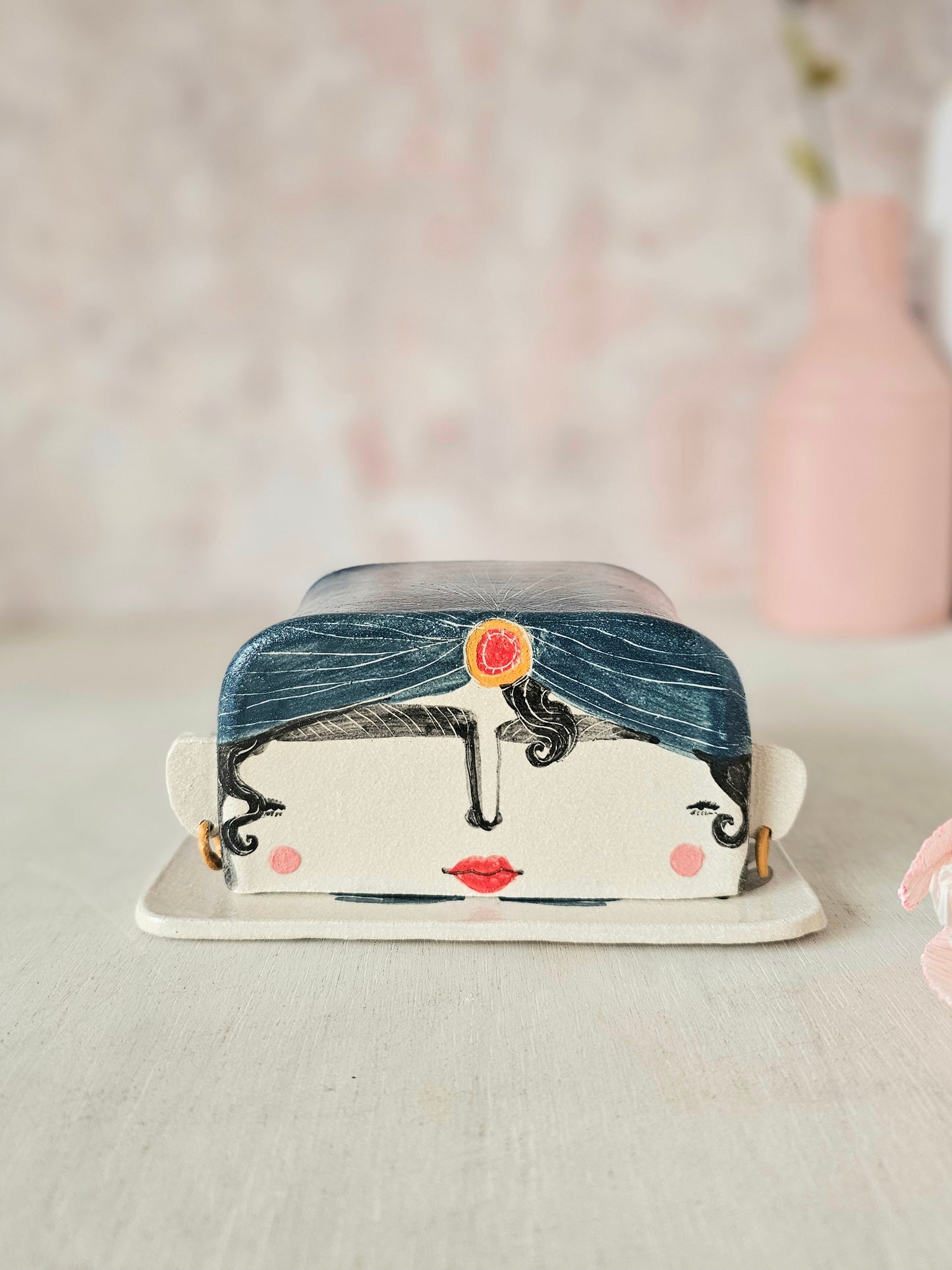 Made to order: Esmerelda the handmade ceramic fortune telling butter dish