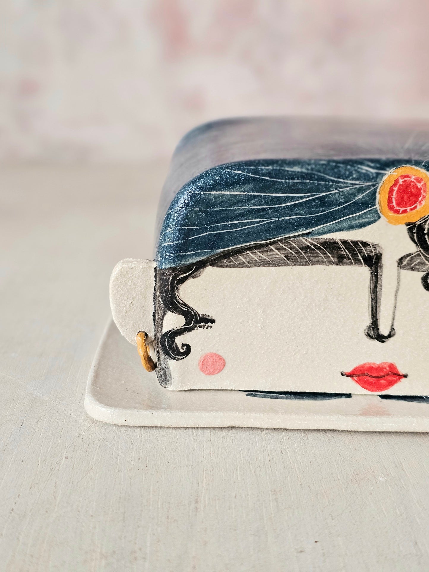 Made to order: Esmerelda the handmade ceramic fortune telling butter dish