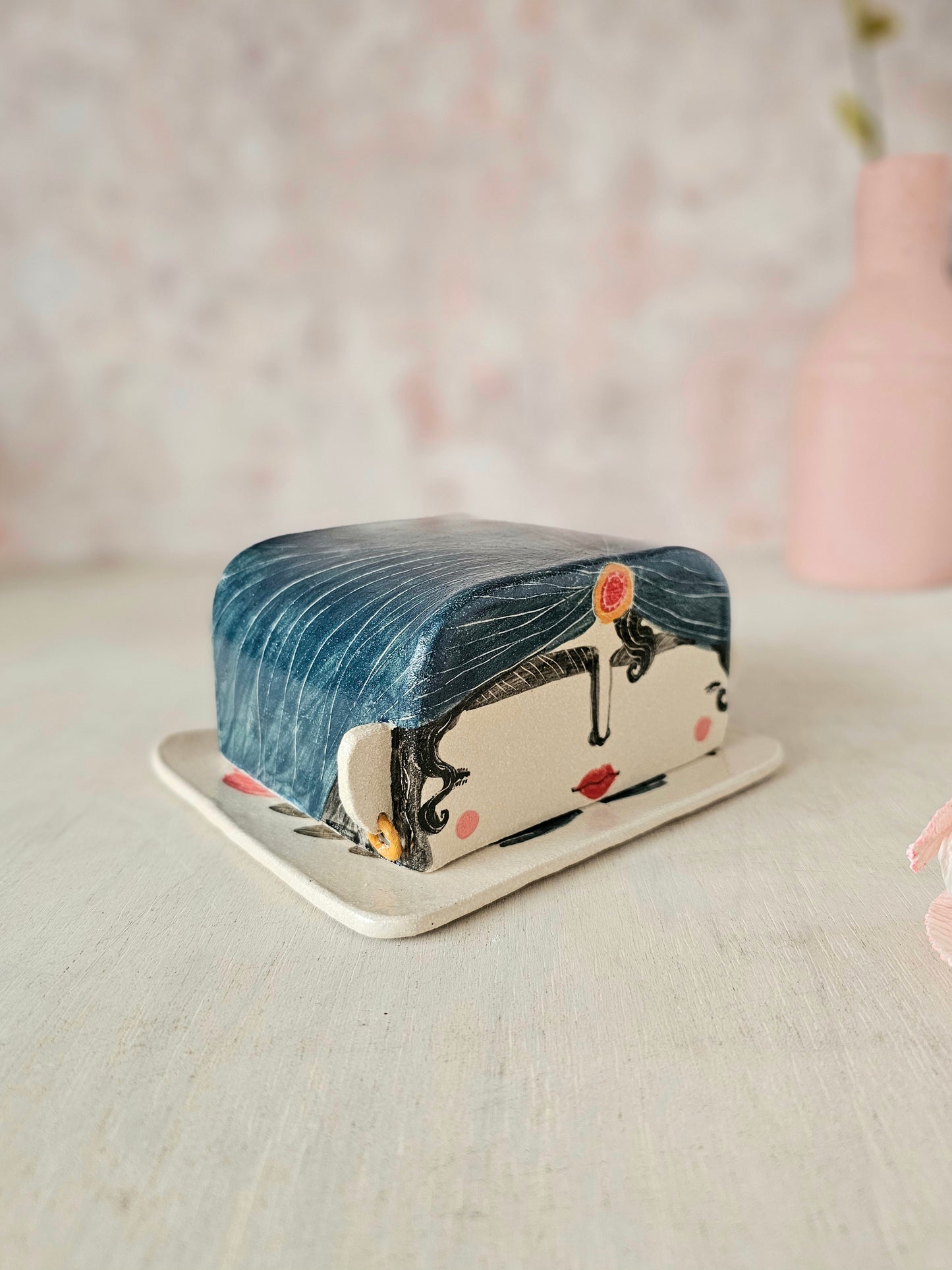 Made to order: Esmerelda the handmade ceramic fortune telling butter dish