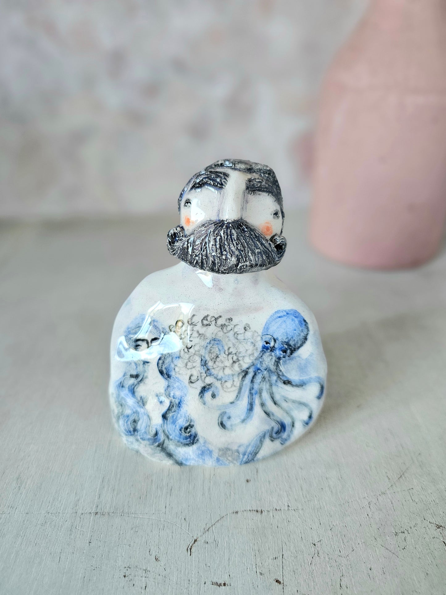 Hector the strongman ceramic hand crafted sculpture