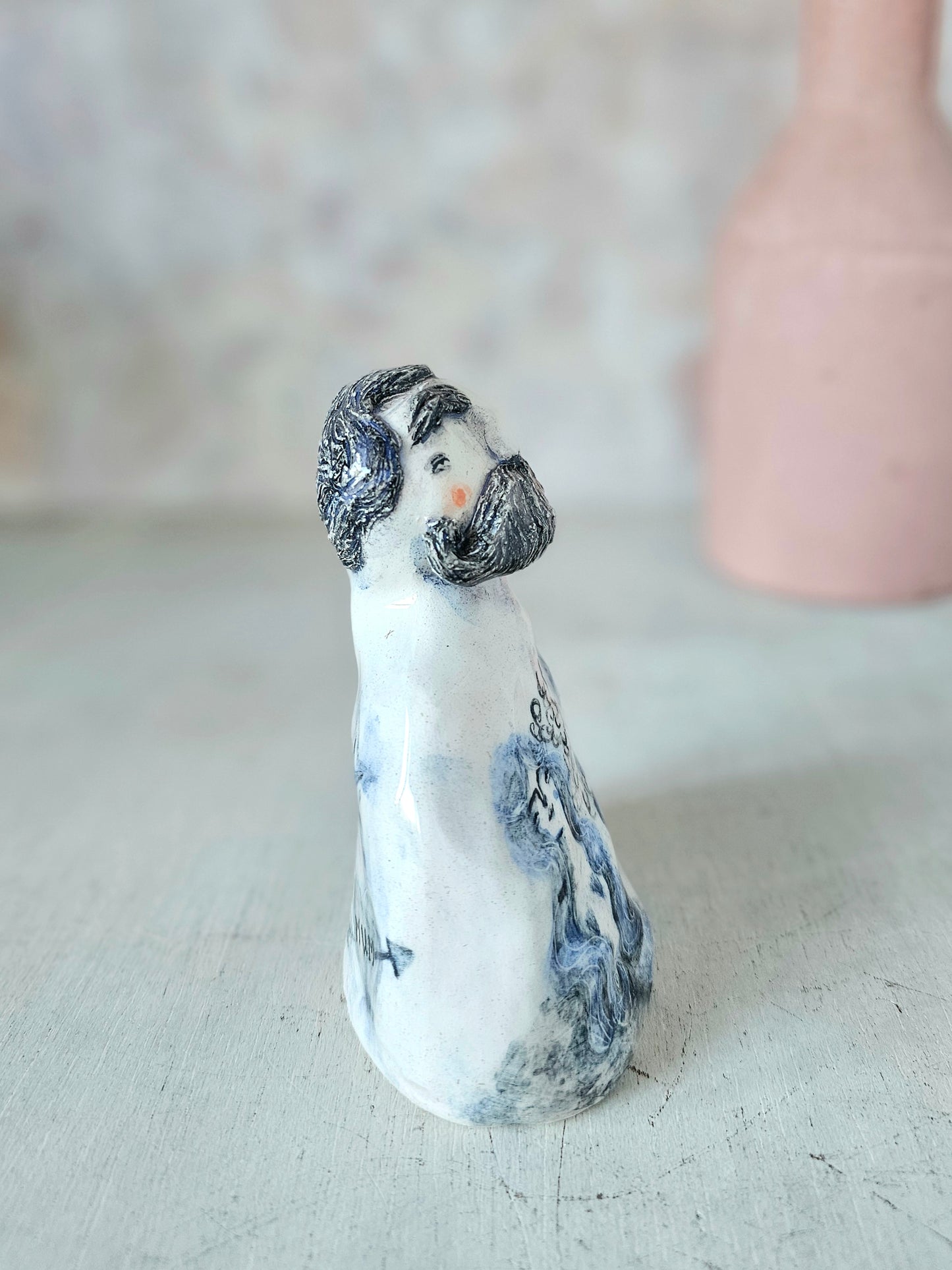 Hector the strongman ceramic hand crafted sculpture