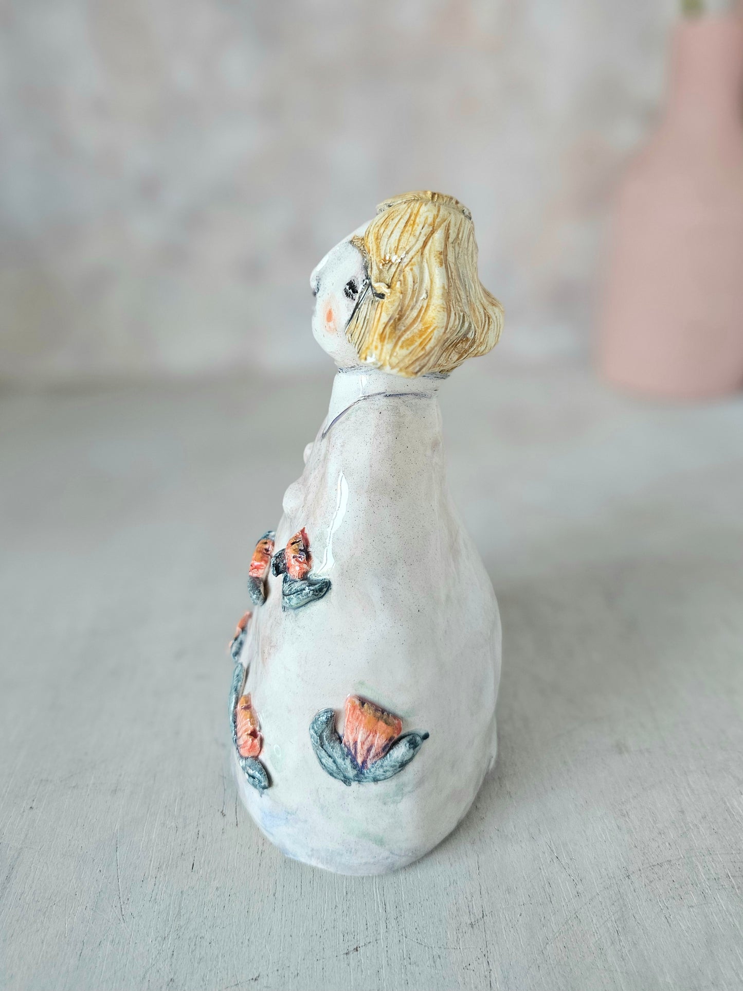 Marigold ceramic handmade sculpture