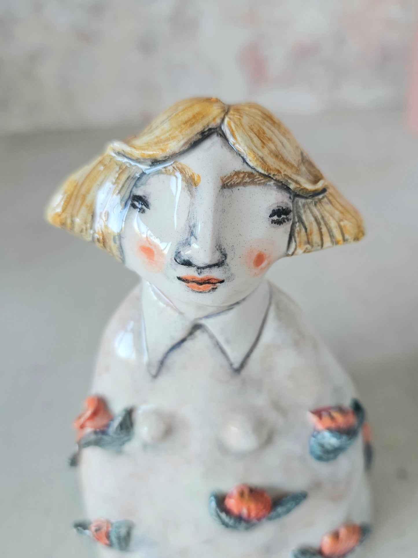 Marigold ceramic handmade sculpture