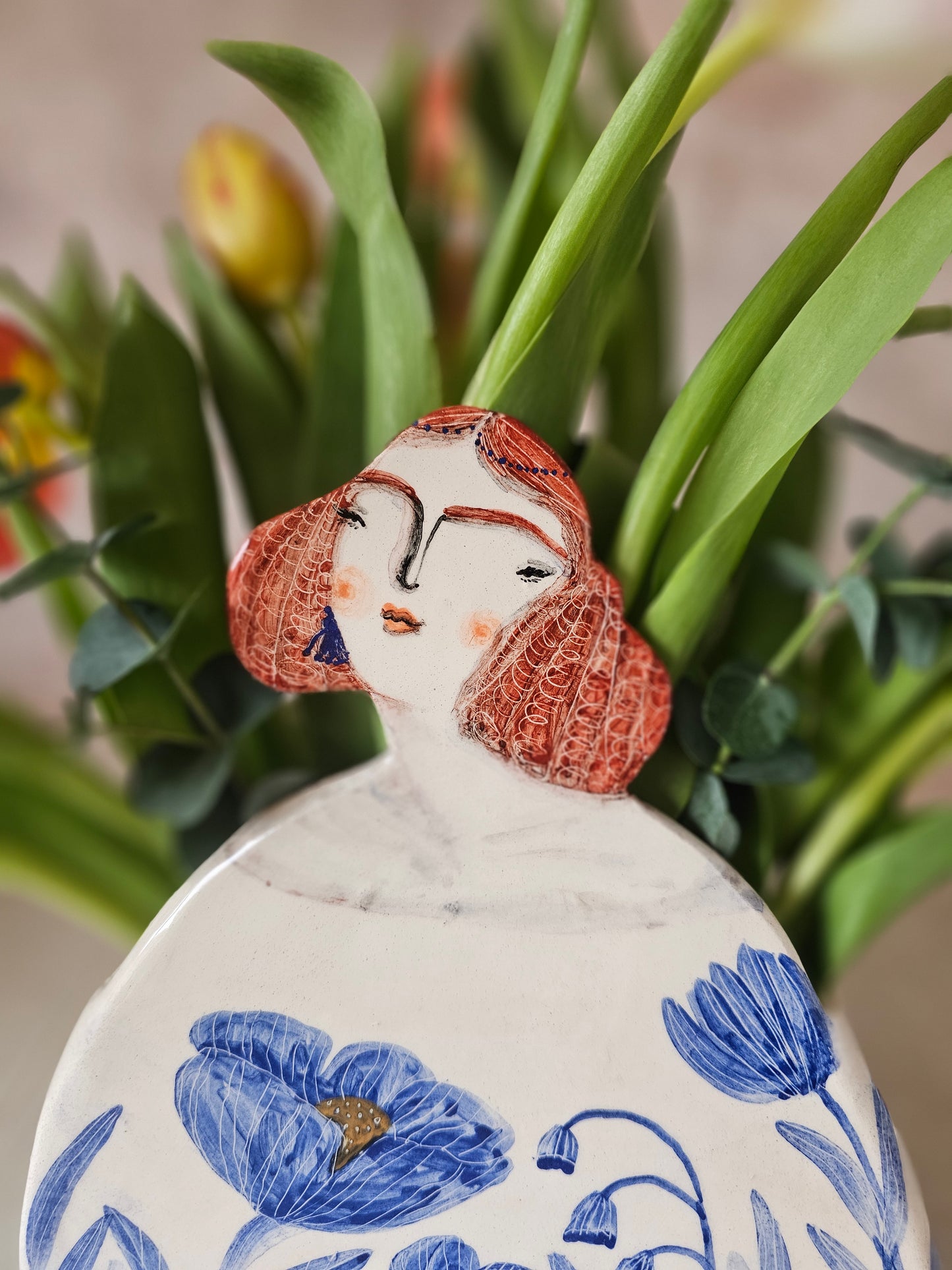 Lady Belle, handmade ceramic large vase