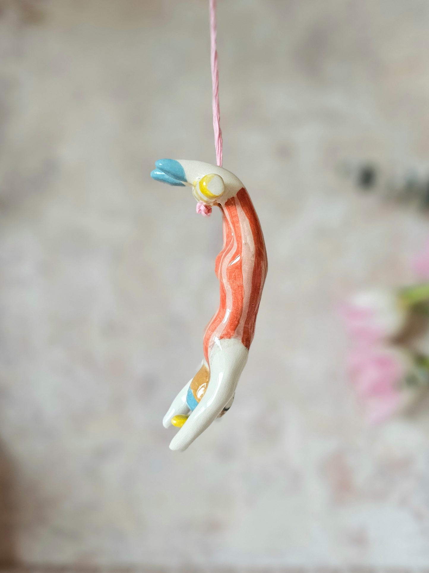 Celeste the Acrobat – Ceramic Light Pull