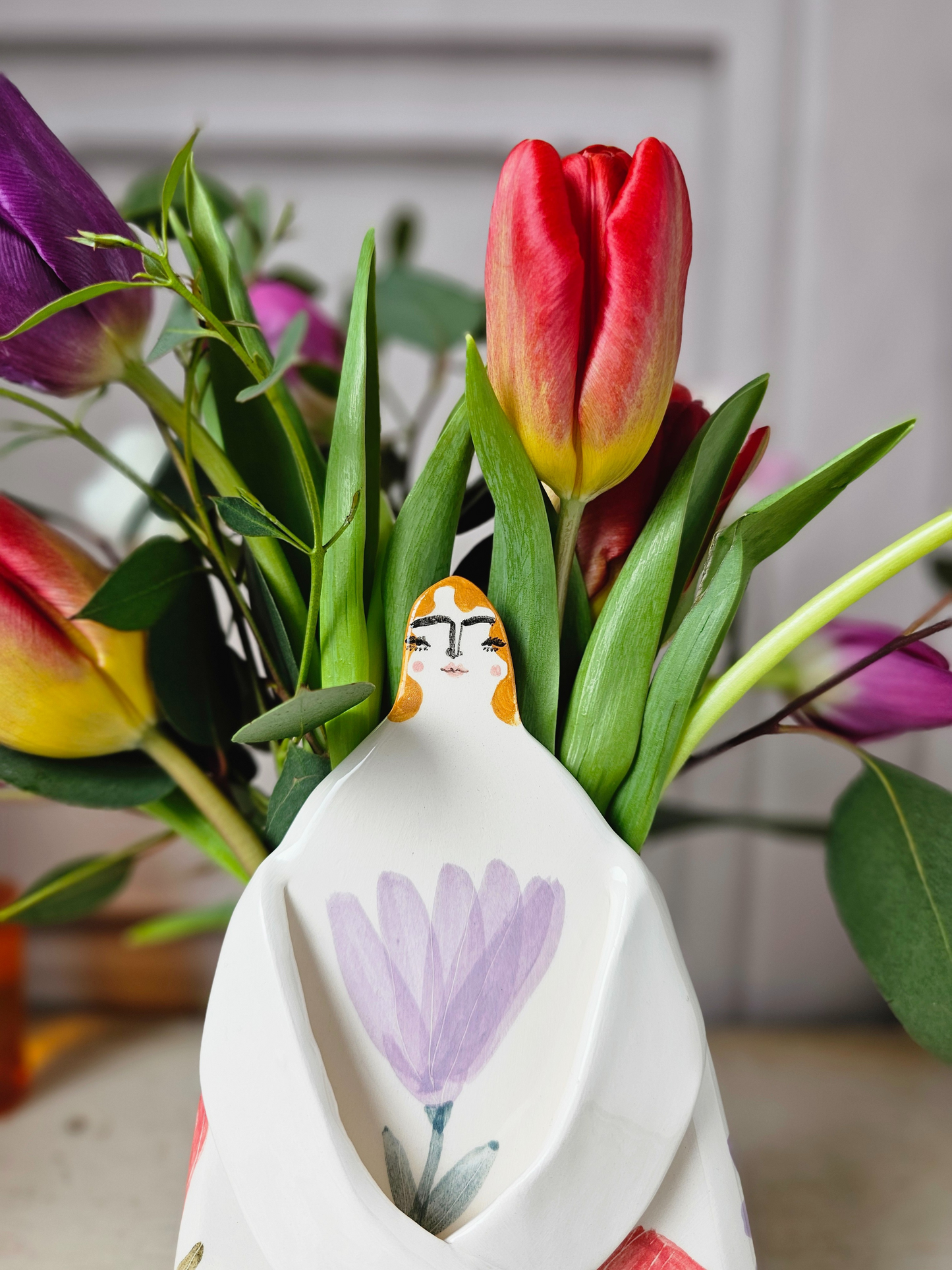 Made to order: Marigold handmade ceramic Floral Vase