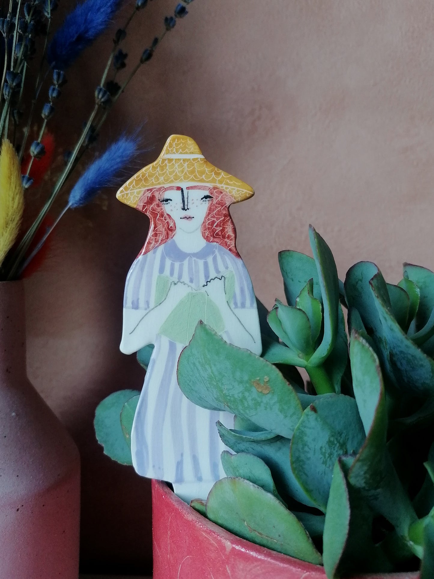 Made to order: Hazel ceramic plant friend marker