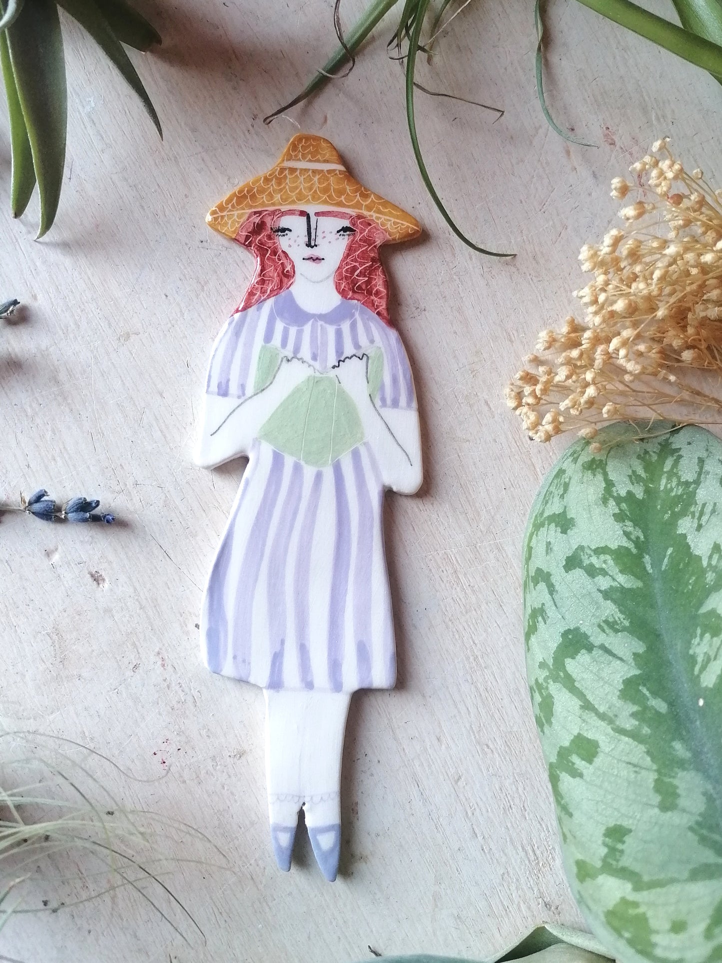 Made to order: Hazel ceramic plant friend marker