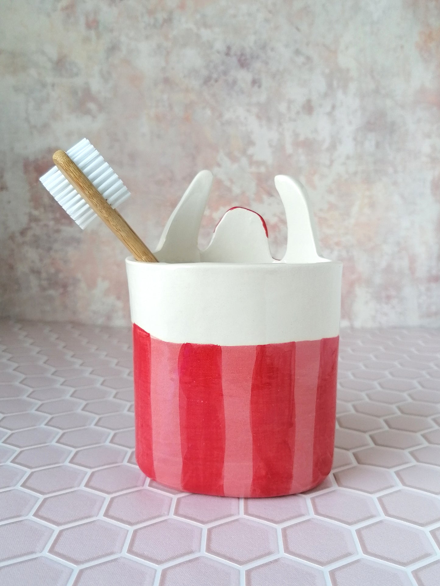 Made to order: Hector the strongman ceramic toothbrush holder
