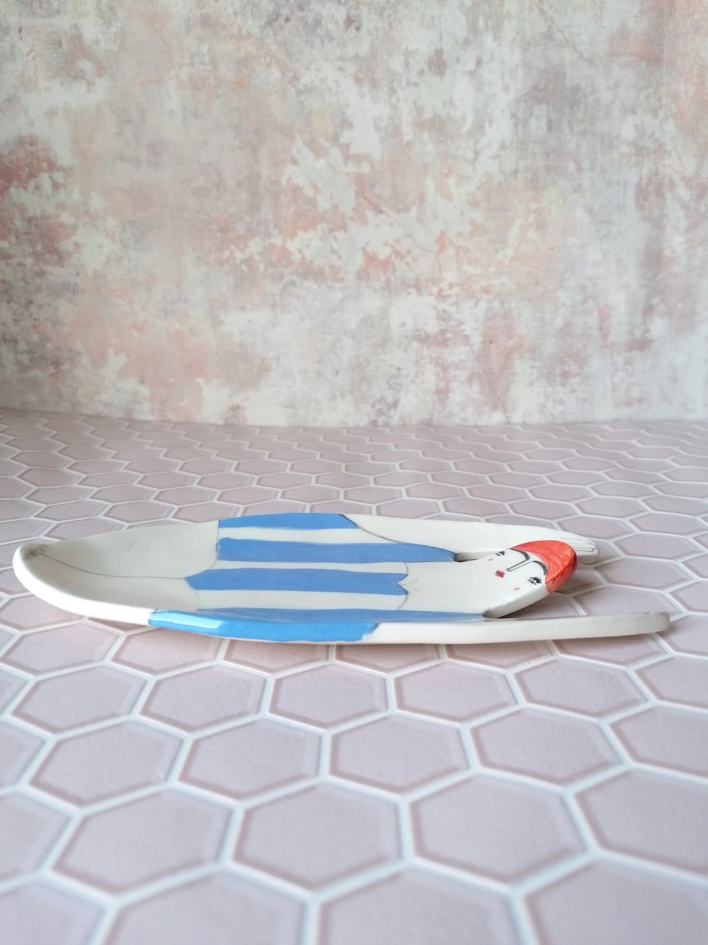 Made to order: Sylvia the swimmer handmade ceramic soap dish