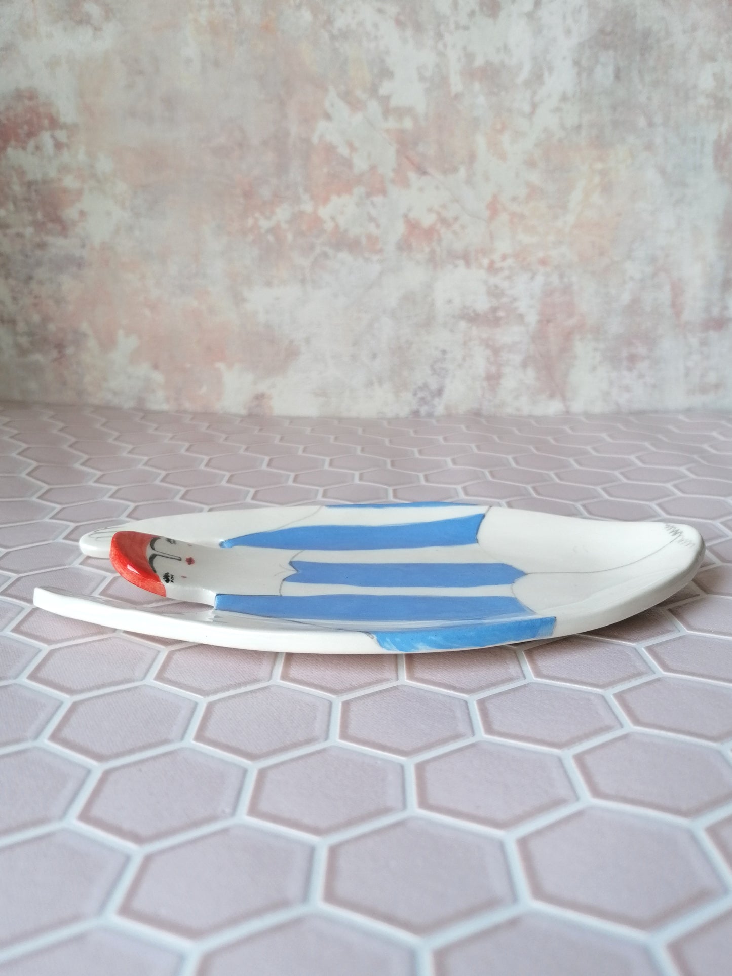 Made to order: Sylvia the swimmer handmade ceramic soap dish