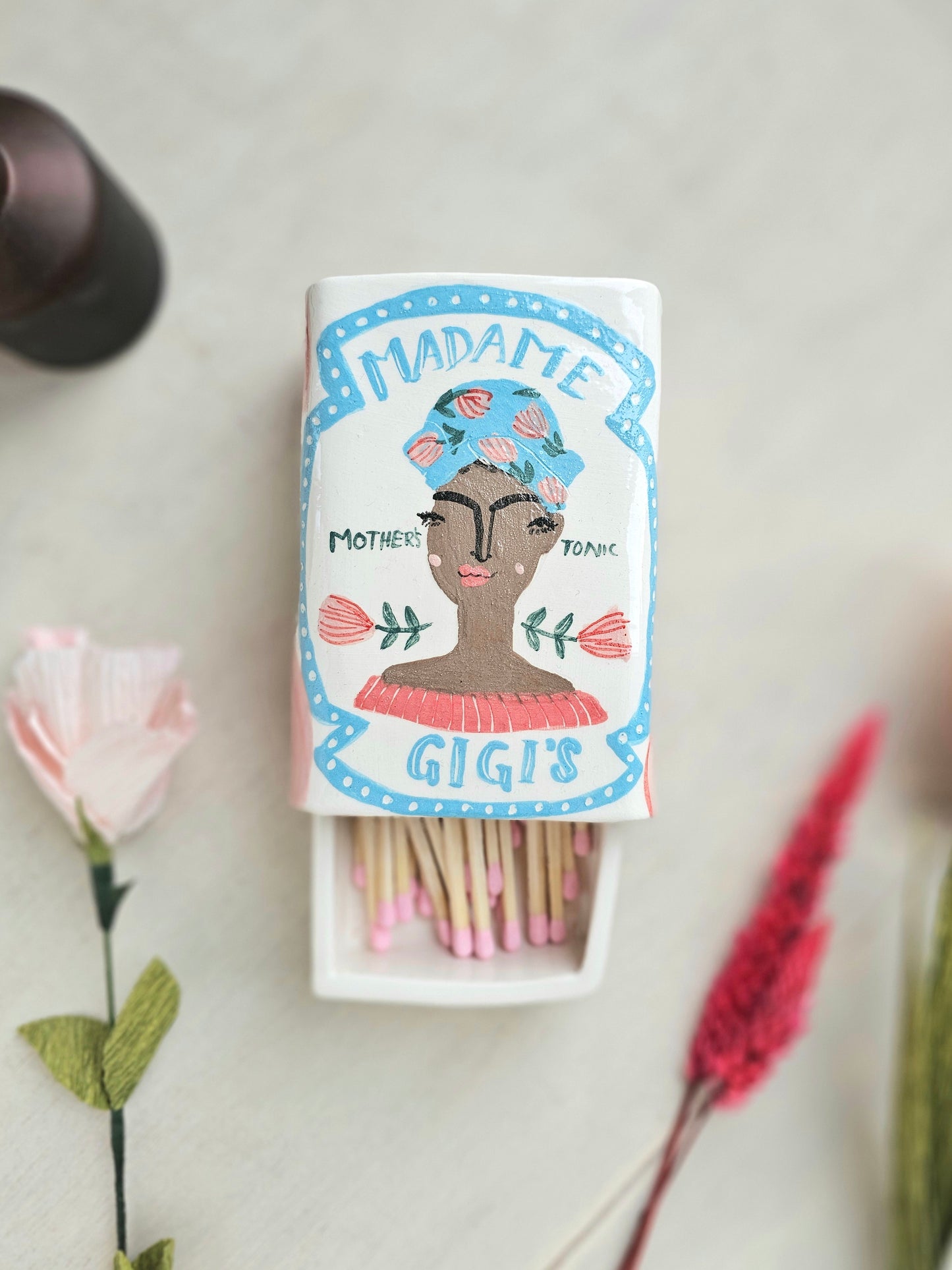 Madame Gigi's small ceramic large matchbox