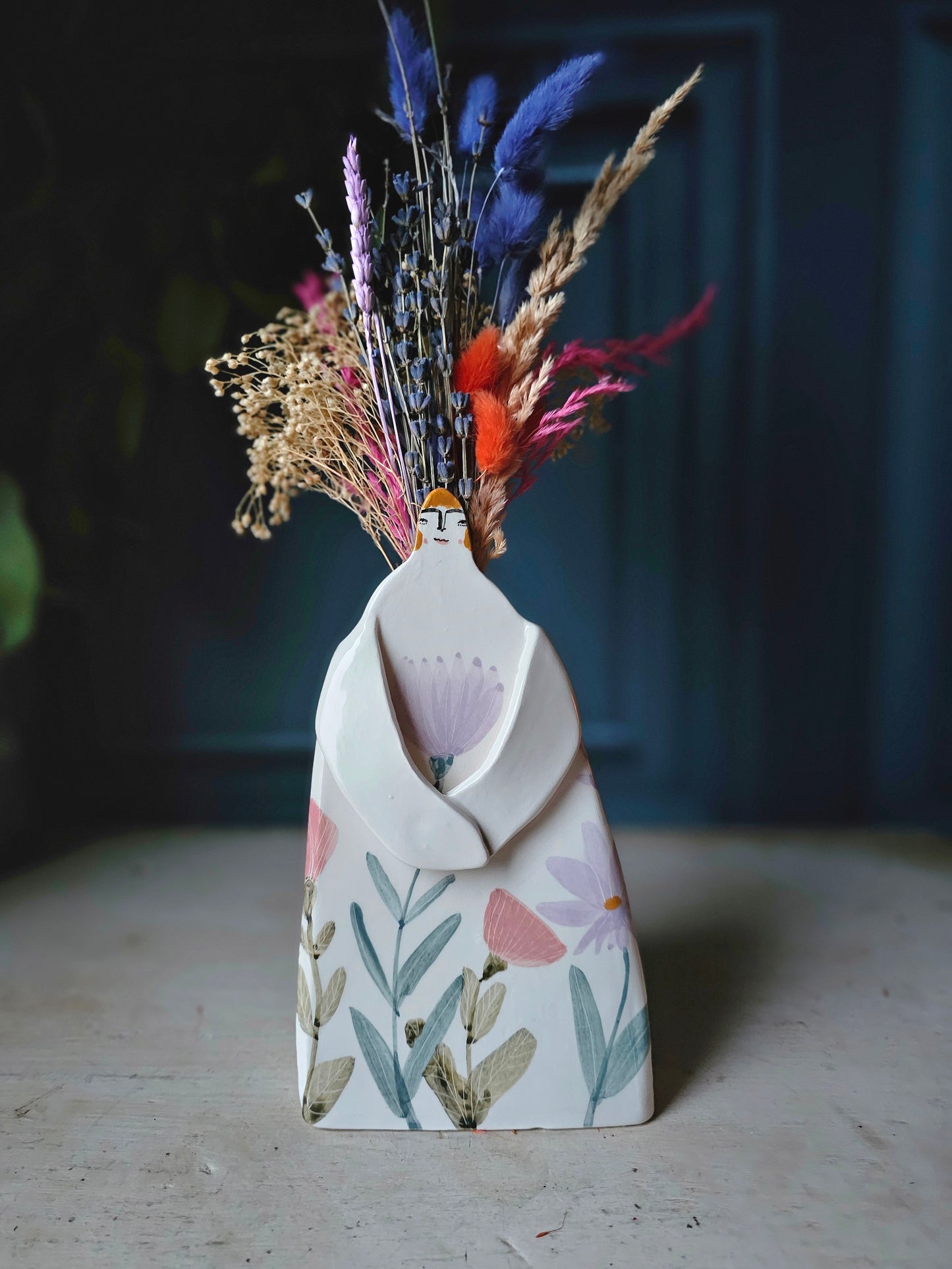 Made to order: Marigold handmade ceramic Floral Vase
