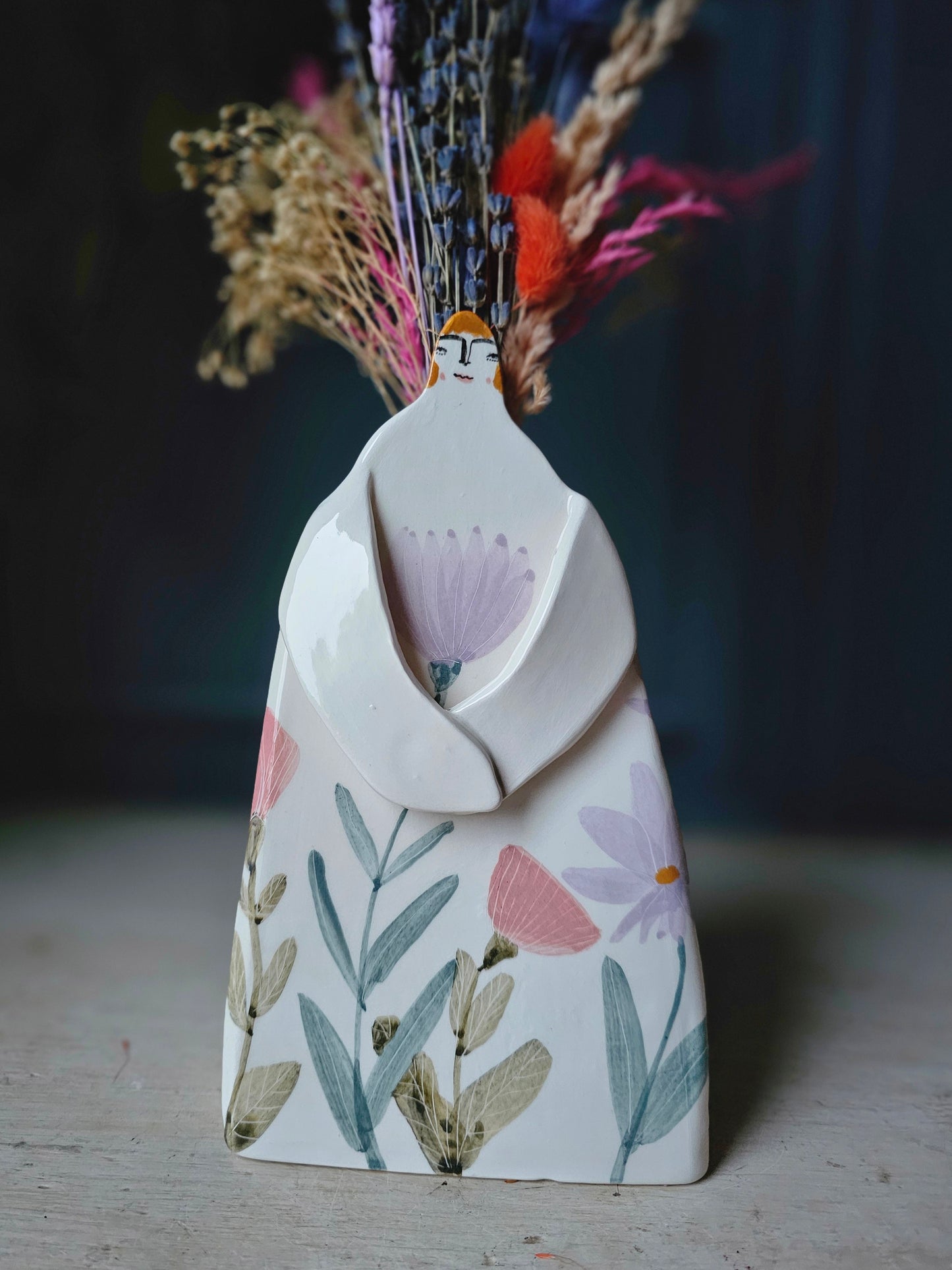 Made to order: Marigold handmade ceramic Floral Vase