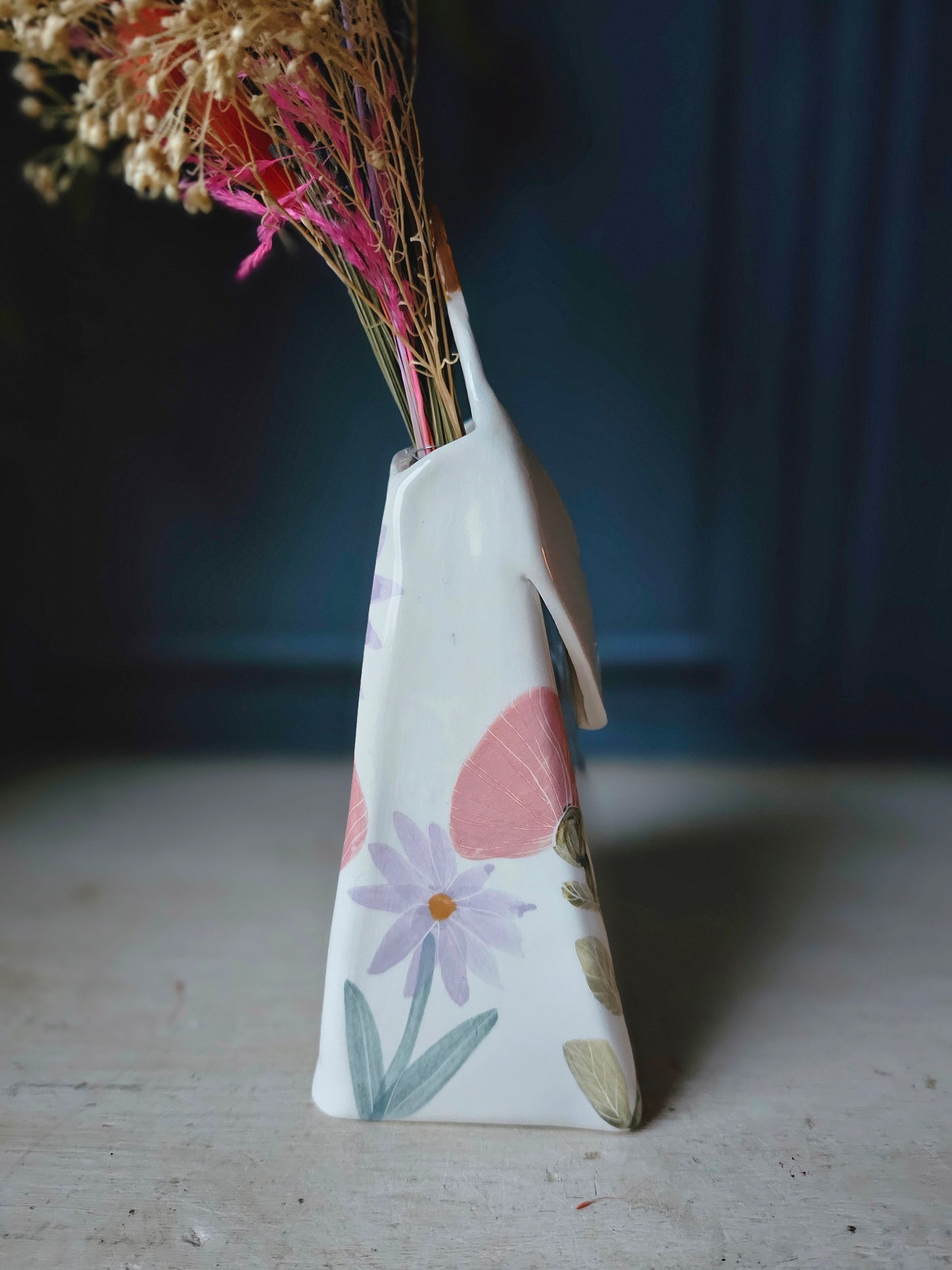 Made to order: Marigold handmade ceramic Floral Vase