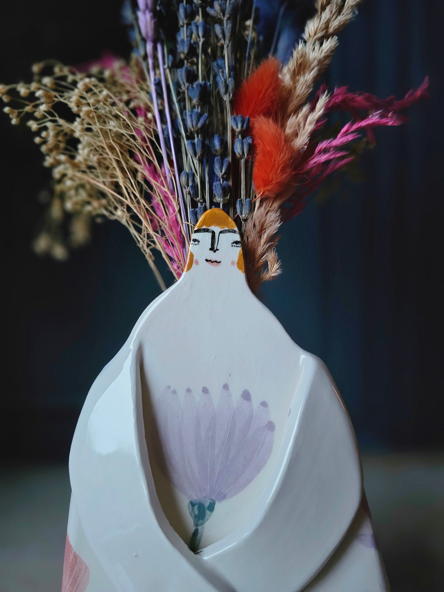Made to order: Marigold handmade ceramic Floral Vase