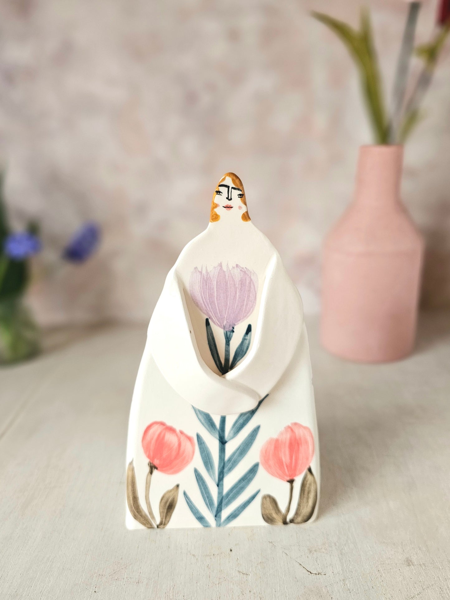Made to order: Marigold handmade ceramic Floral Vase