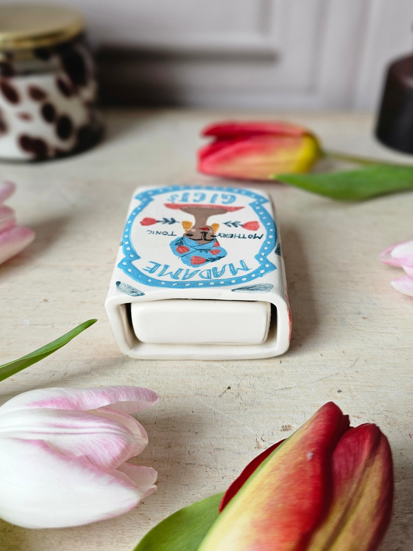 Madame Gigi's small ceramic matchbox