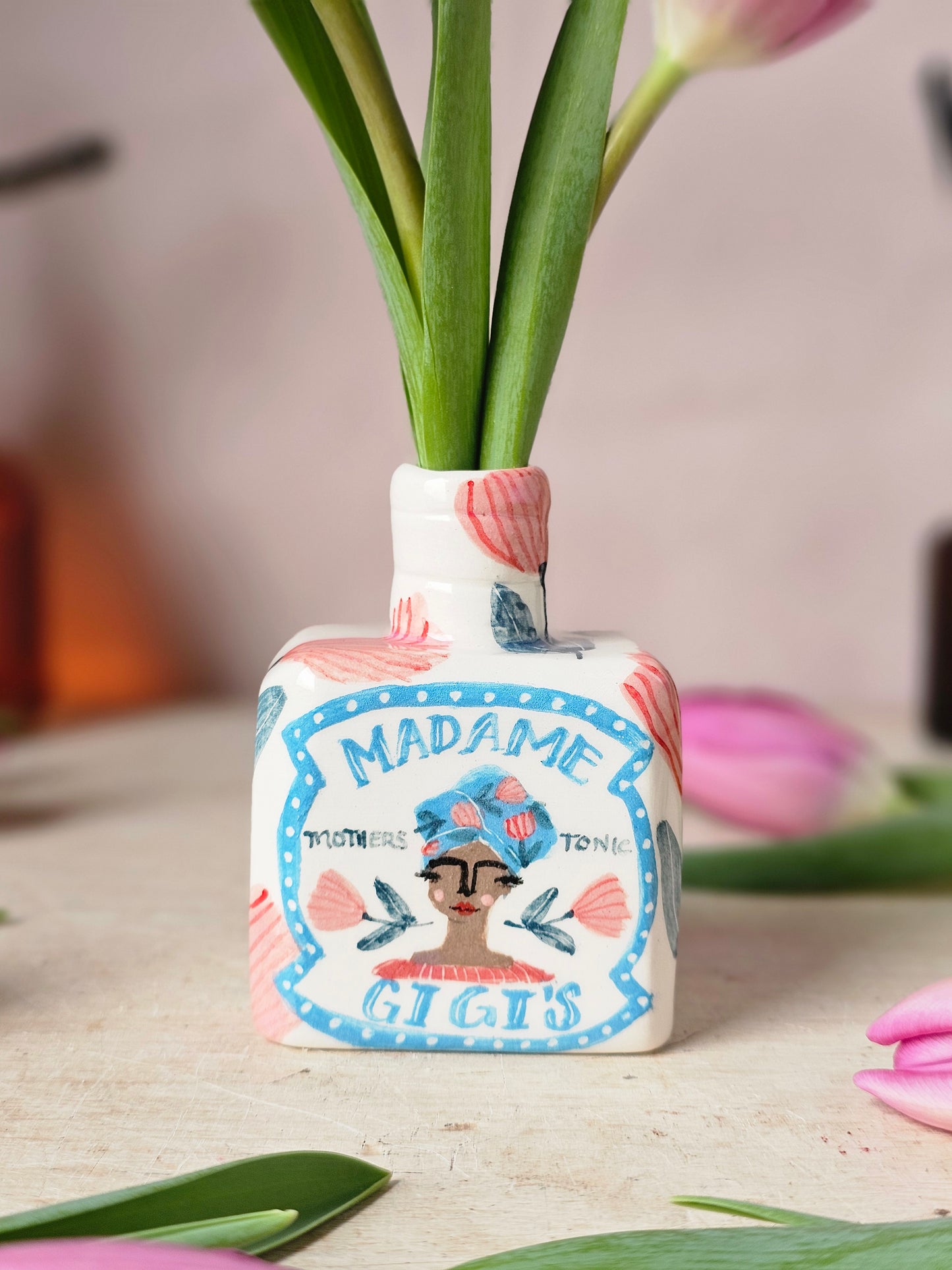 Made to order: Madame Gigi's handmade ceramic Bottle little Vase