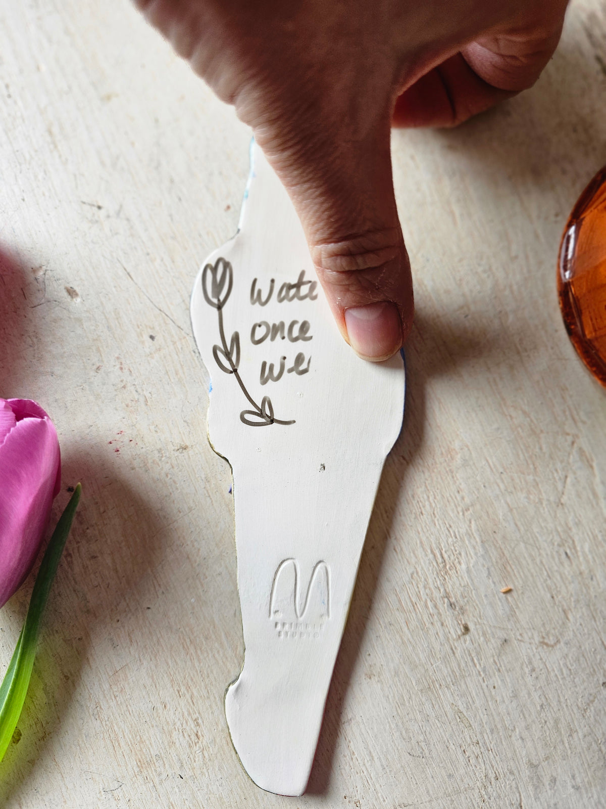 Winnie the plant friend ceramic plant marker