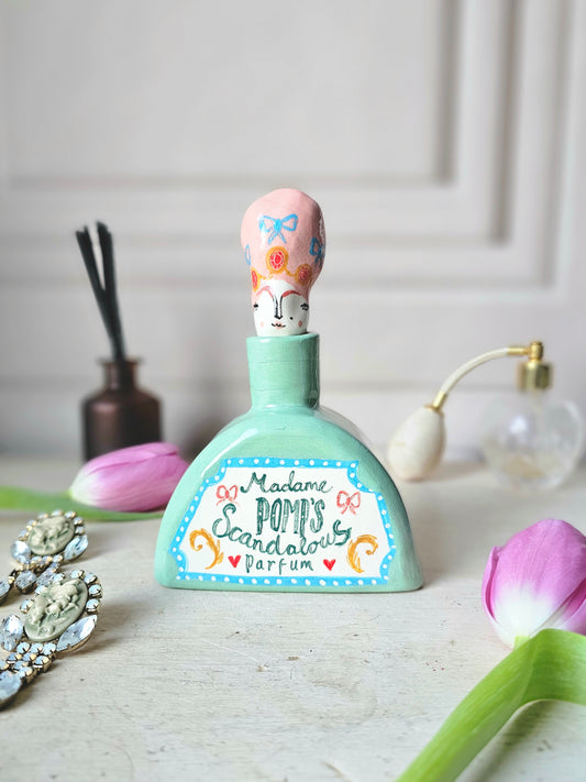 Made to order: Madame Pomp's scadalous parfum ceramic perfume Bottle vase