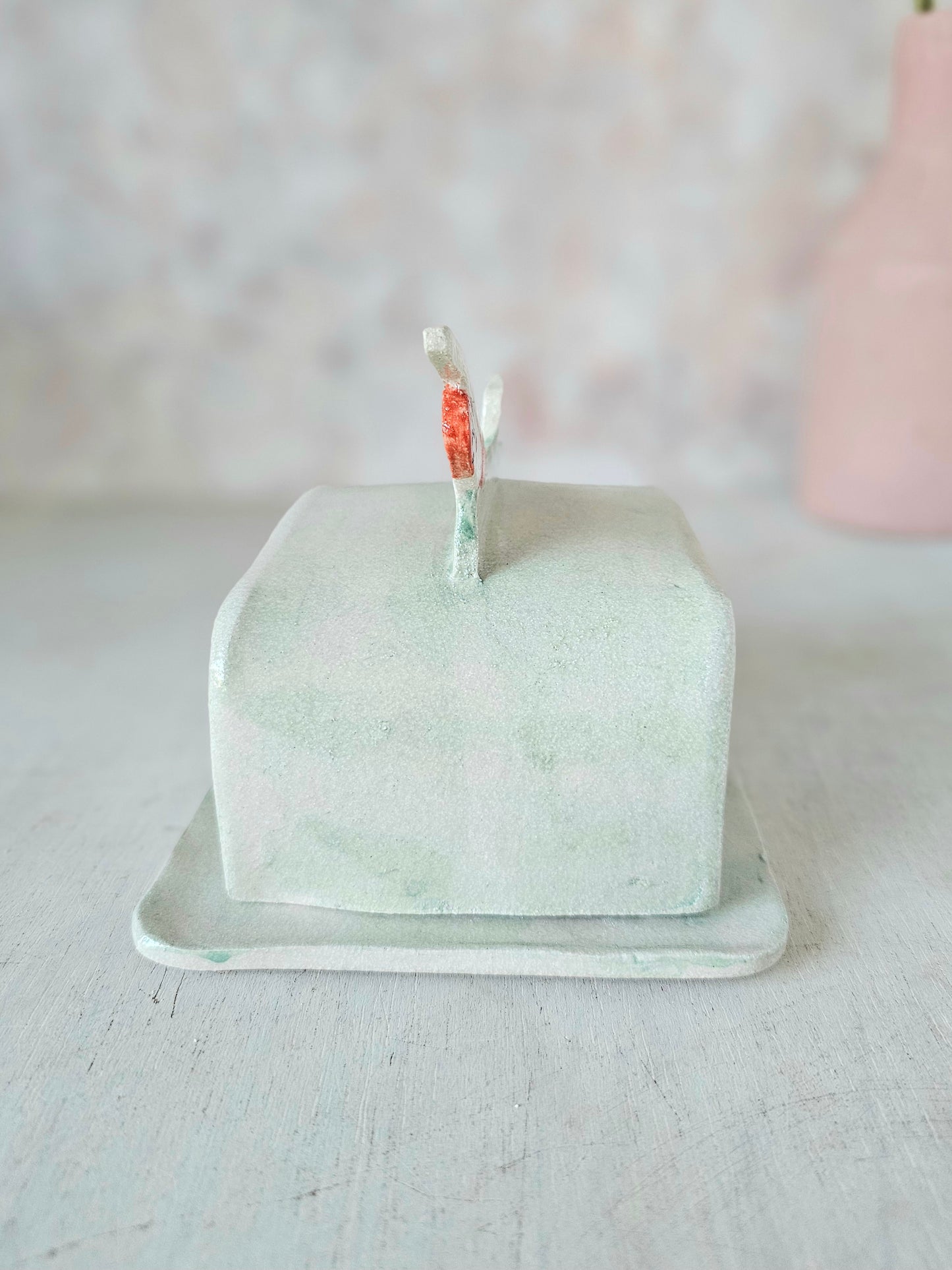 Made to order: Sylvia swimmer handmade ceramic butter dish
