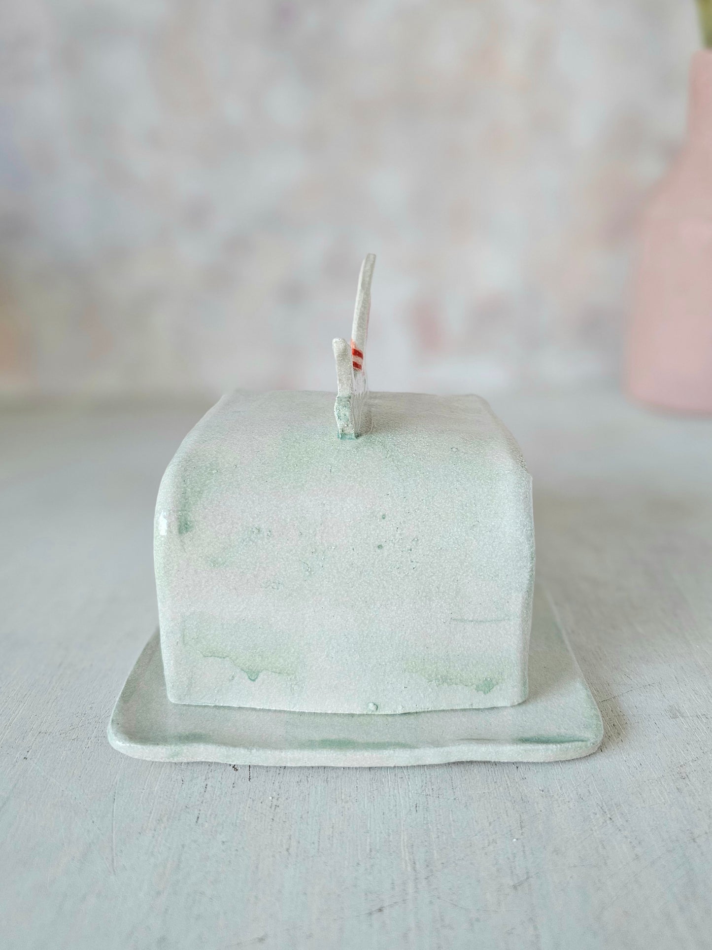 Made to order: Sylvia swimmer handmade ceramic butter dish