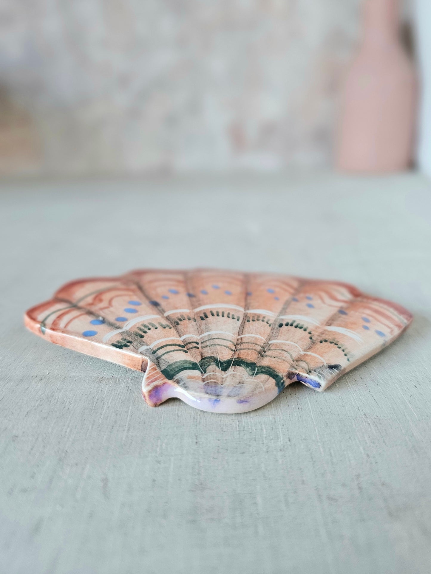 Shelley shell handcrafted ceramic wall hanging decoration