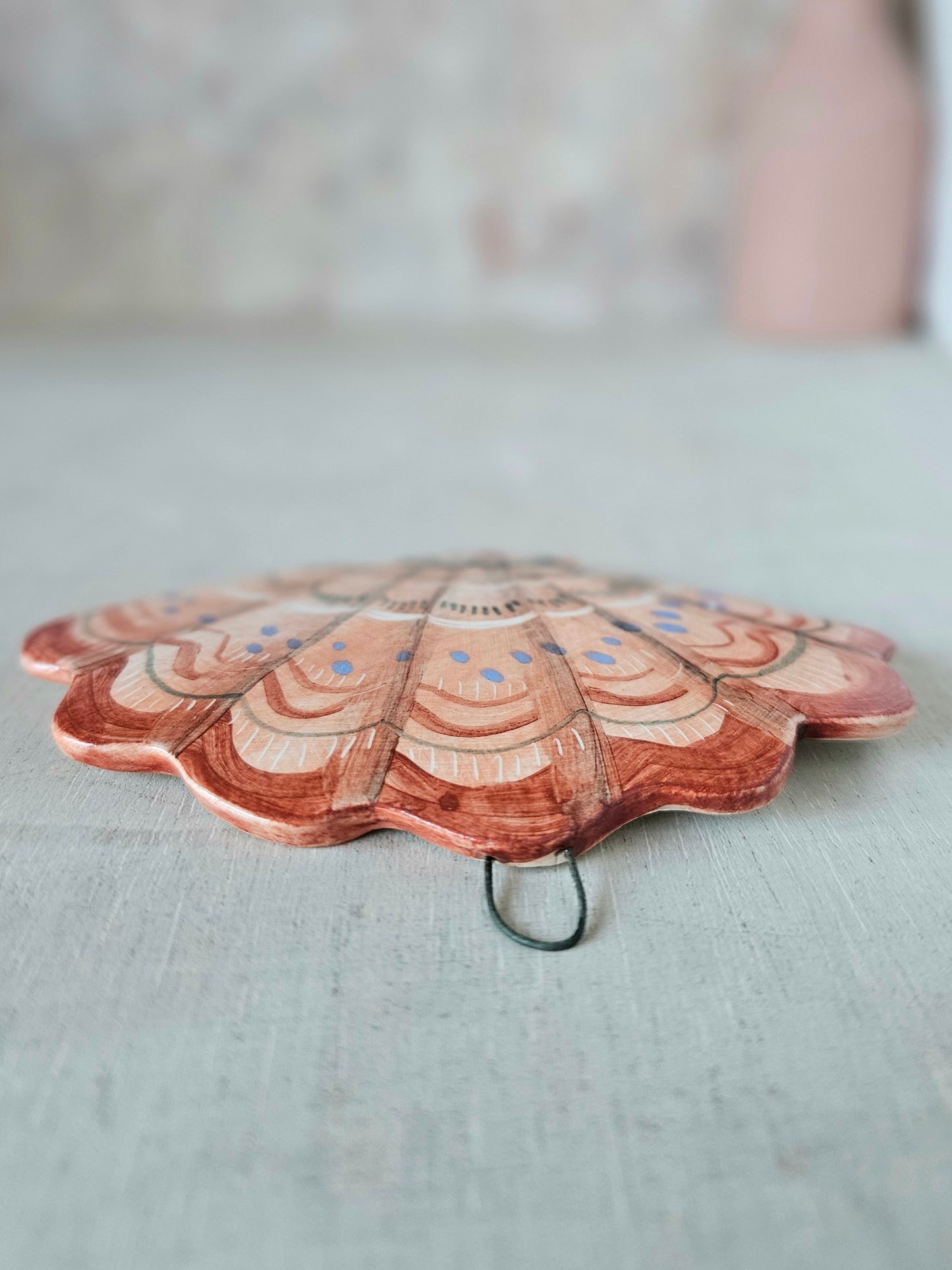 Shelley shell handcrafted ceramic wall hanging decoration