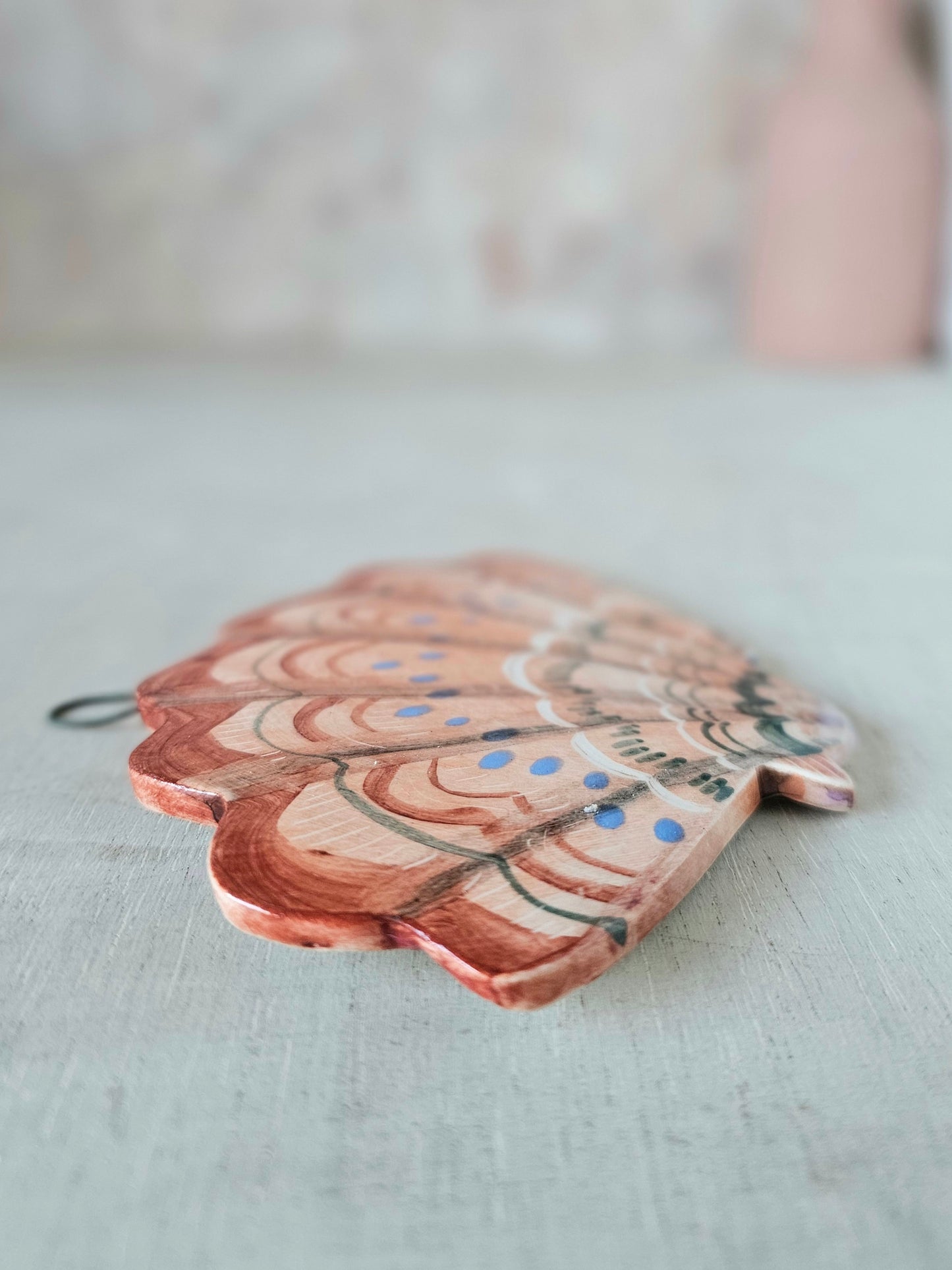 Shelley shell handcrafted ceramic wall hanging decoration