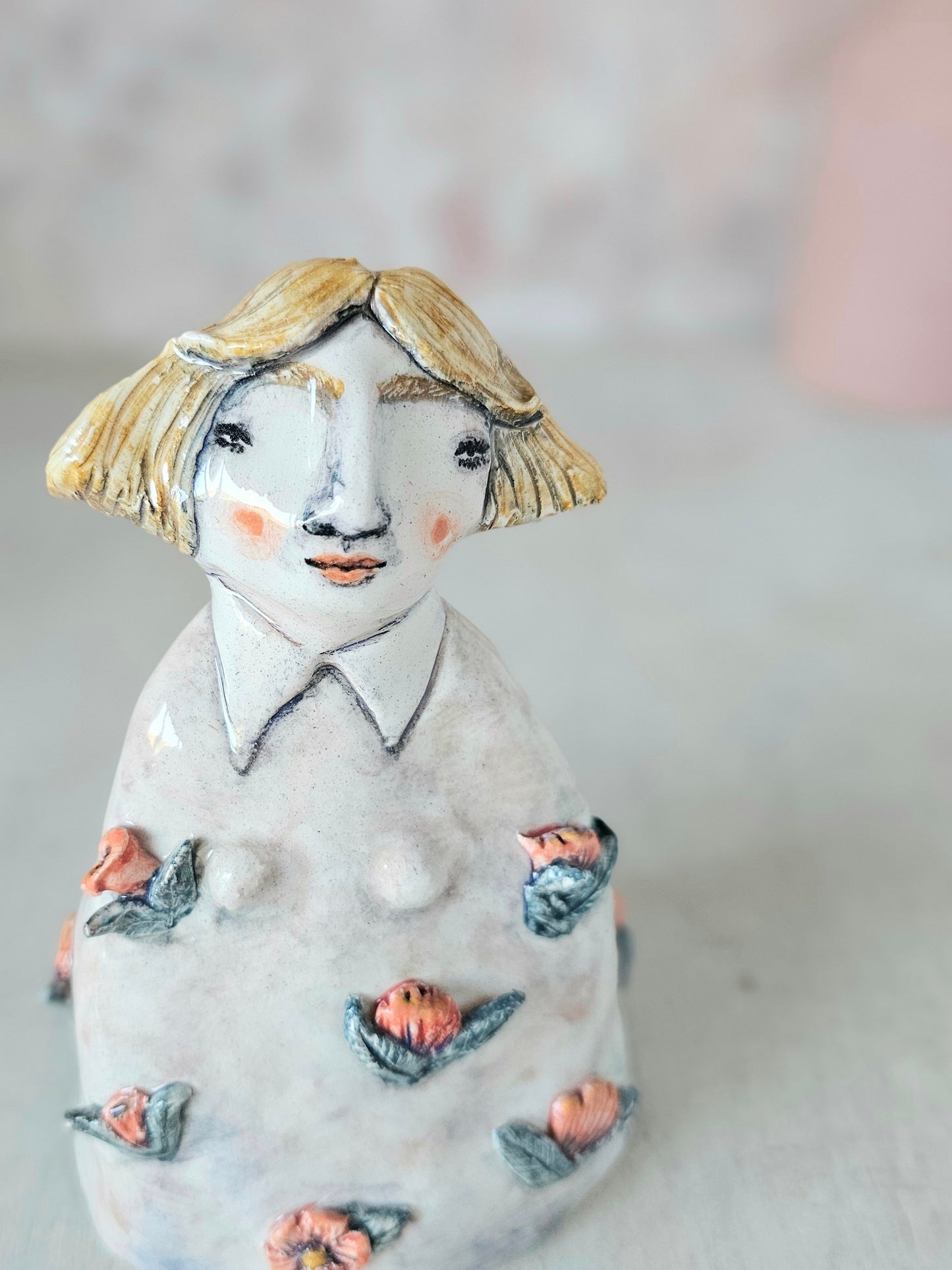 Marigold ceramic handmade sculpture