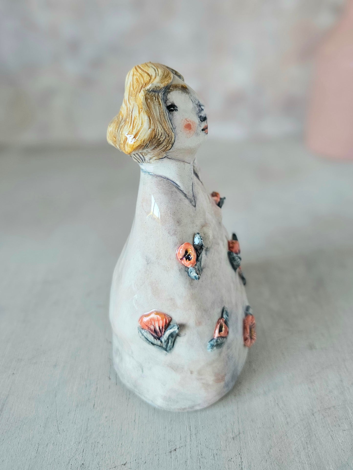 Marigold ceramic handmade sculpture