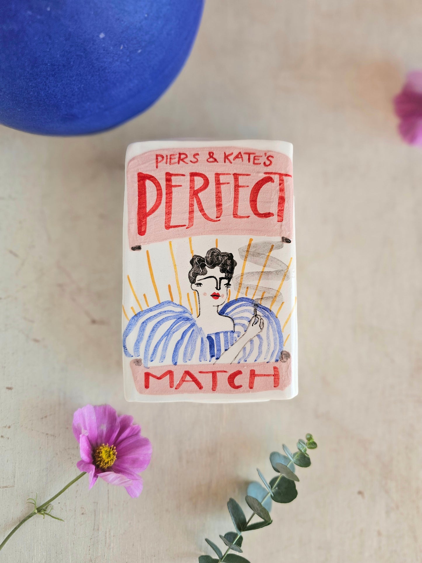 Personalised "Perfect Match" Matchbox (Large) add your names to personalise!
