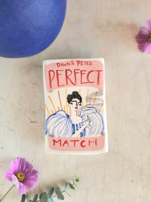 Personalised "Perfect Match" Matchbox (Large) add your names to personalise!