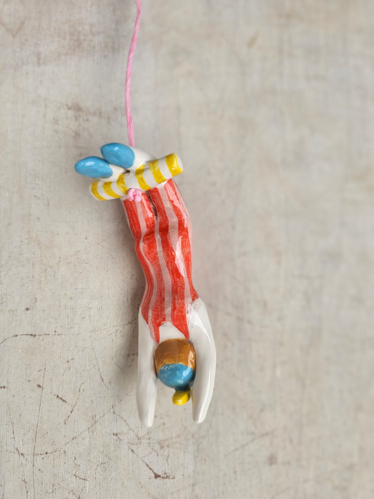 Celeste the Acrobat – Ceramic Light Pull