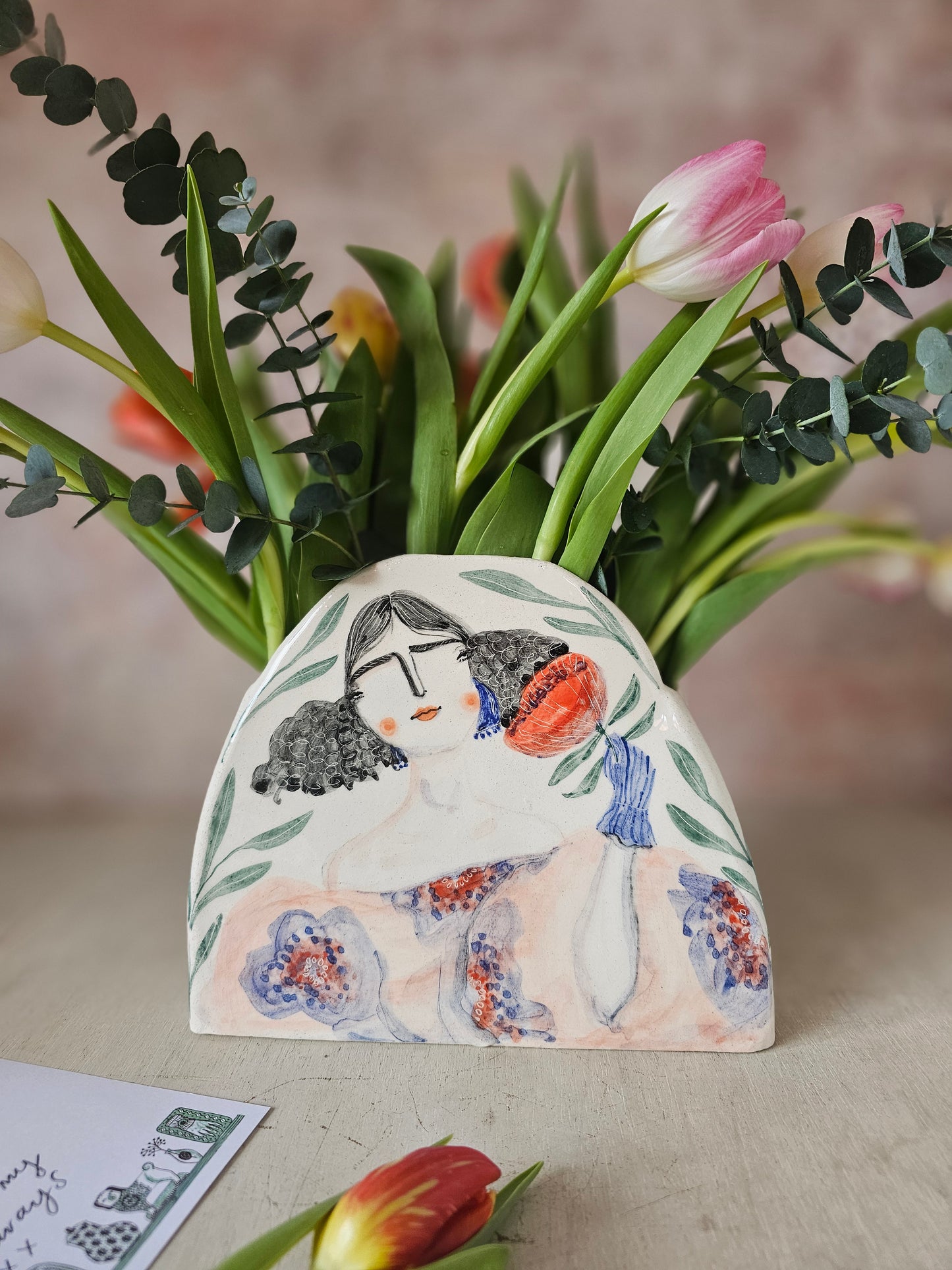 Heather, handmade ceramic large vase