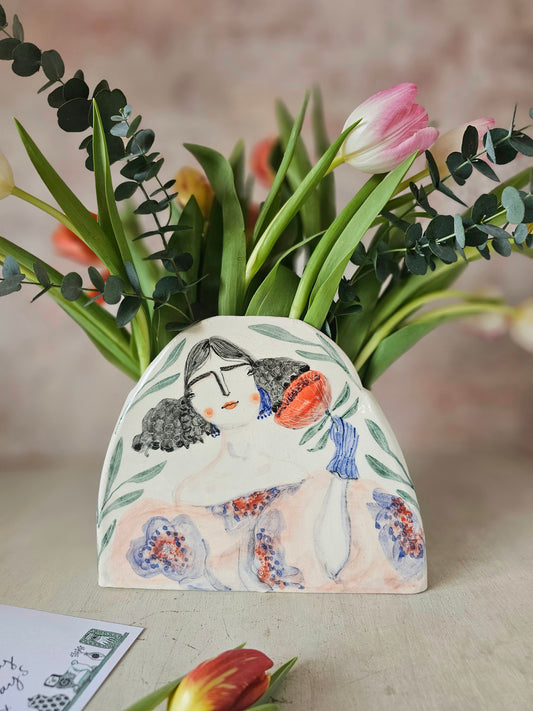 Heather, handmade ceramic large vase