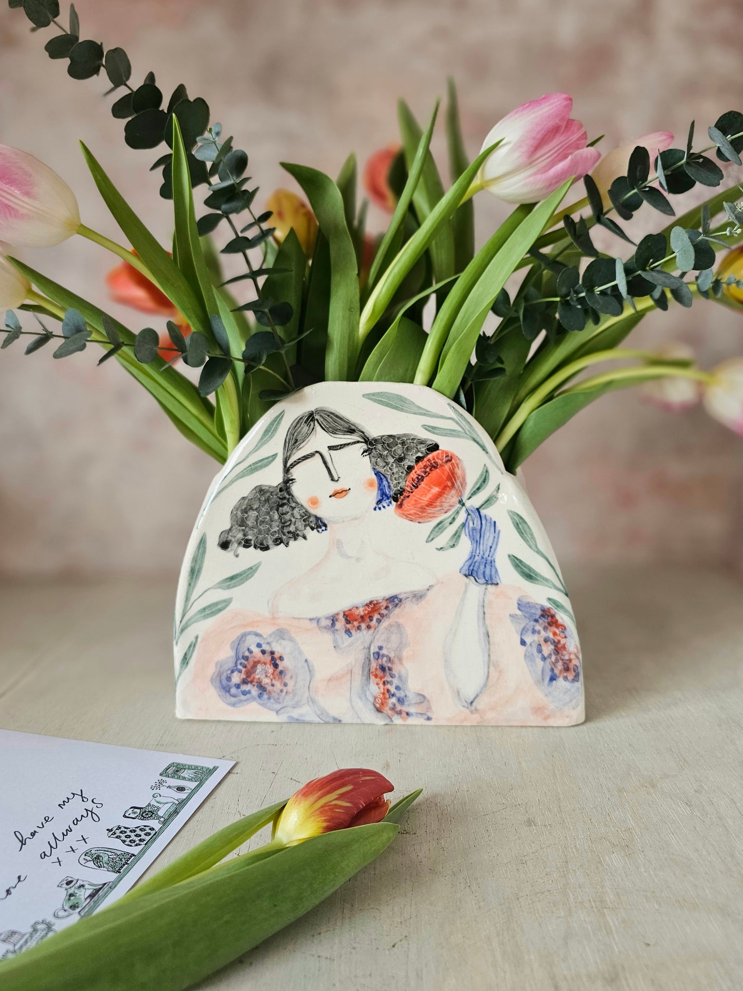 Heather, handmade ceramic large vase