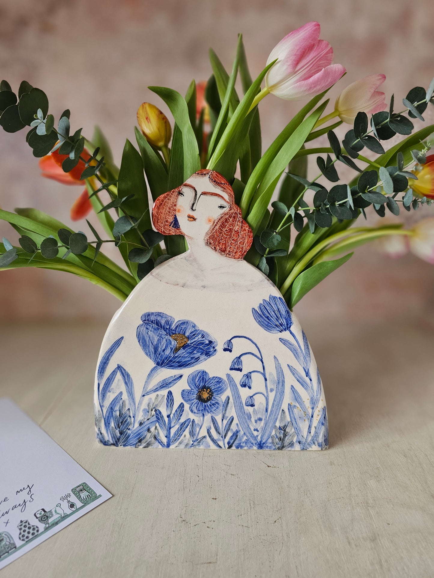 Lady Belle, handmade ceramic large vase