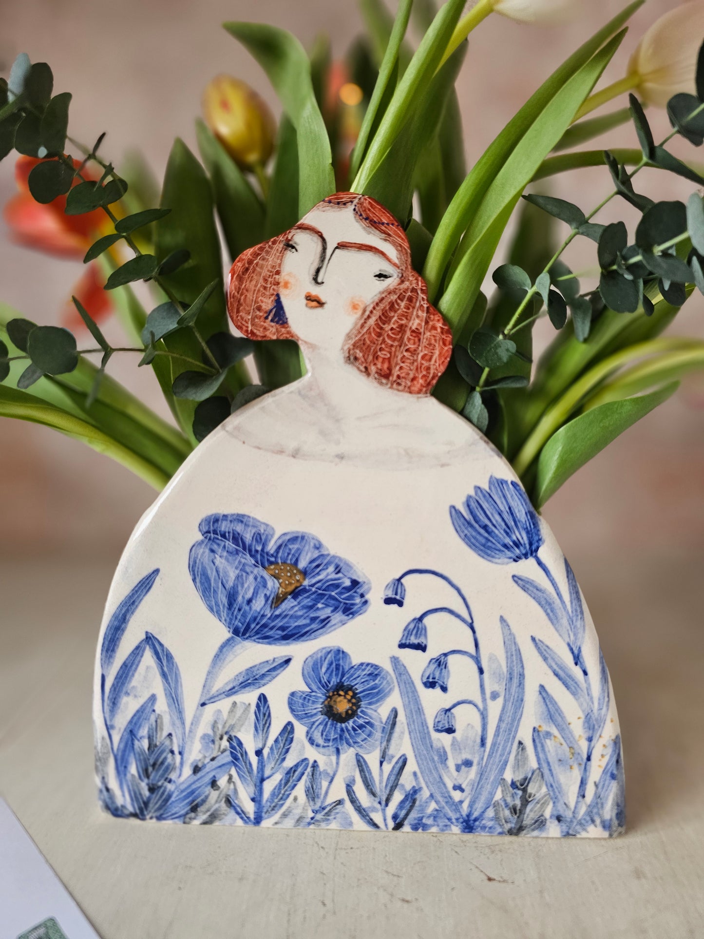 Lady Belle, handmade ceramic large vase