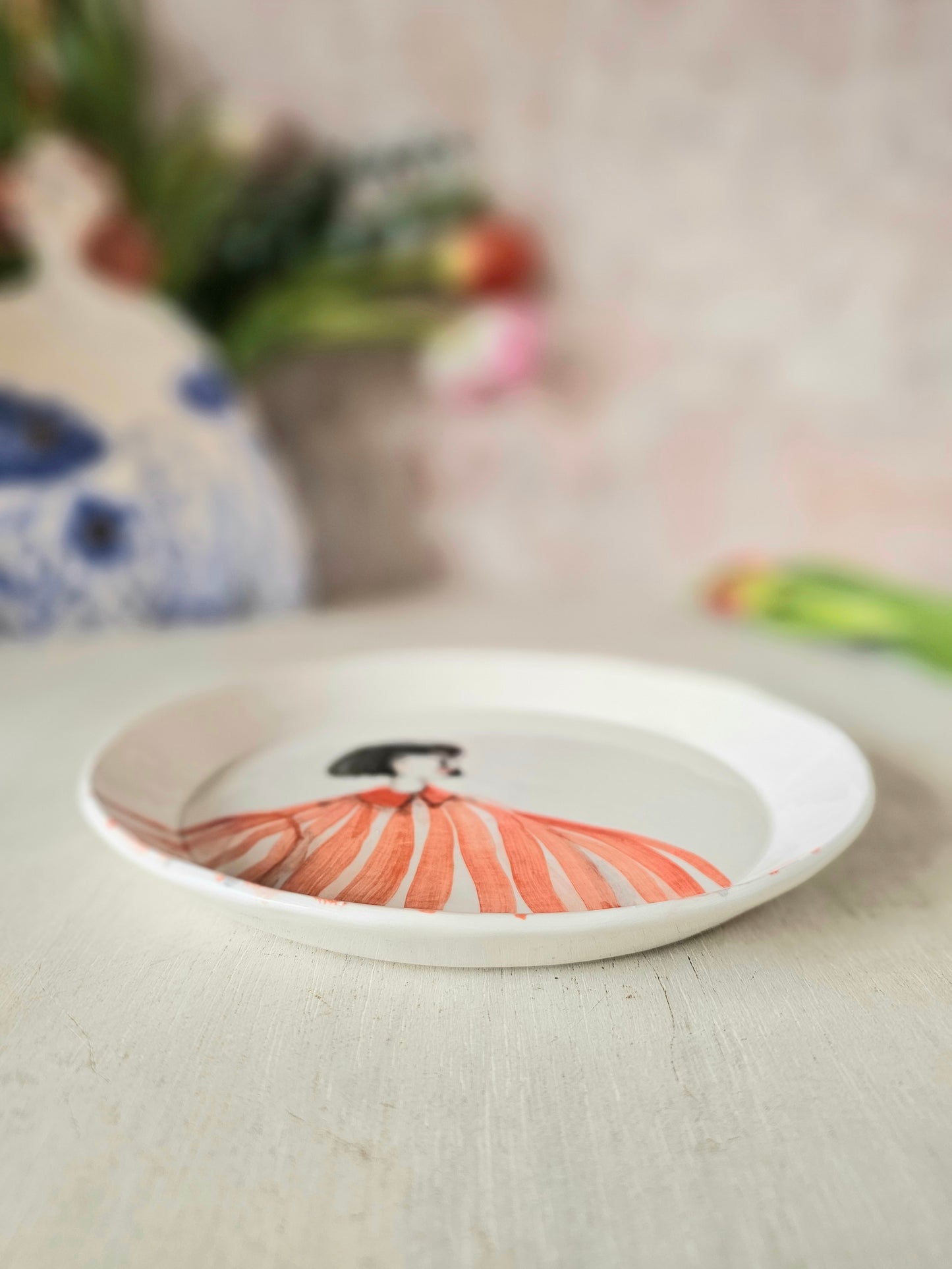 Emily handmade ceramic, decorative plate