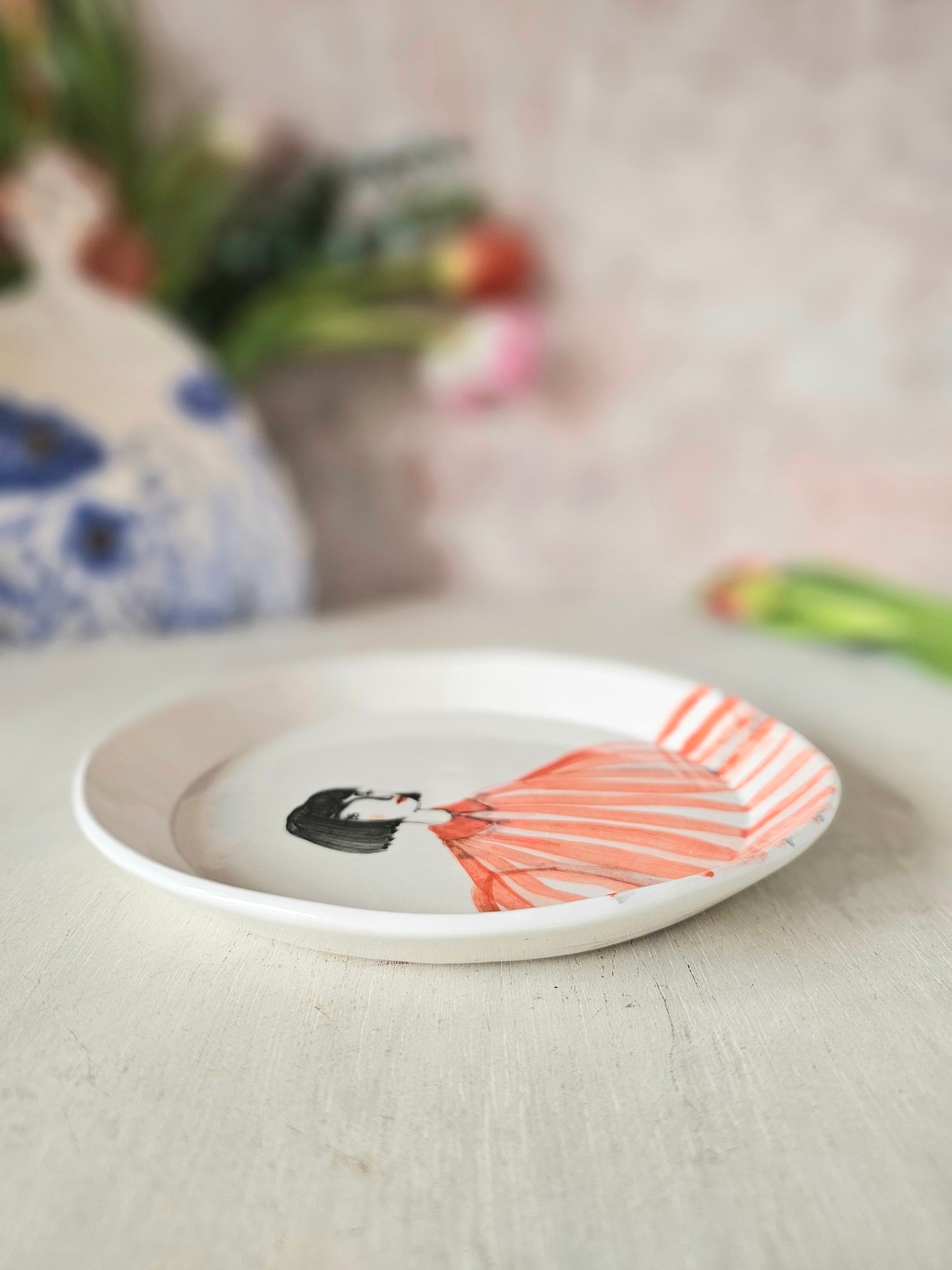Emily handmade ceramic, decorative plate