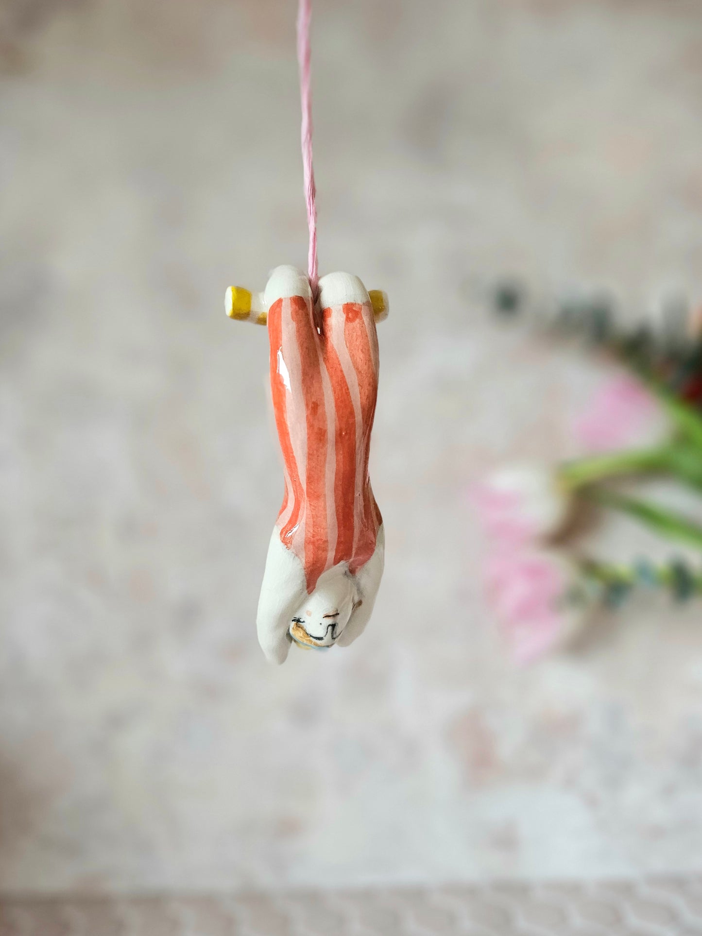 Celeste the Acrobat – Ceramic Light Pull