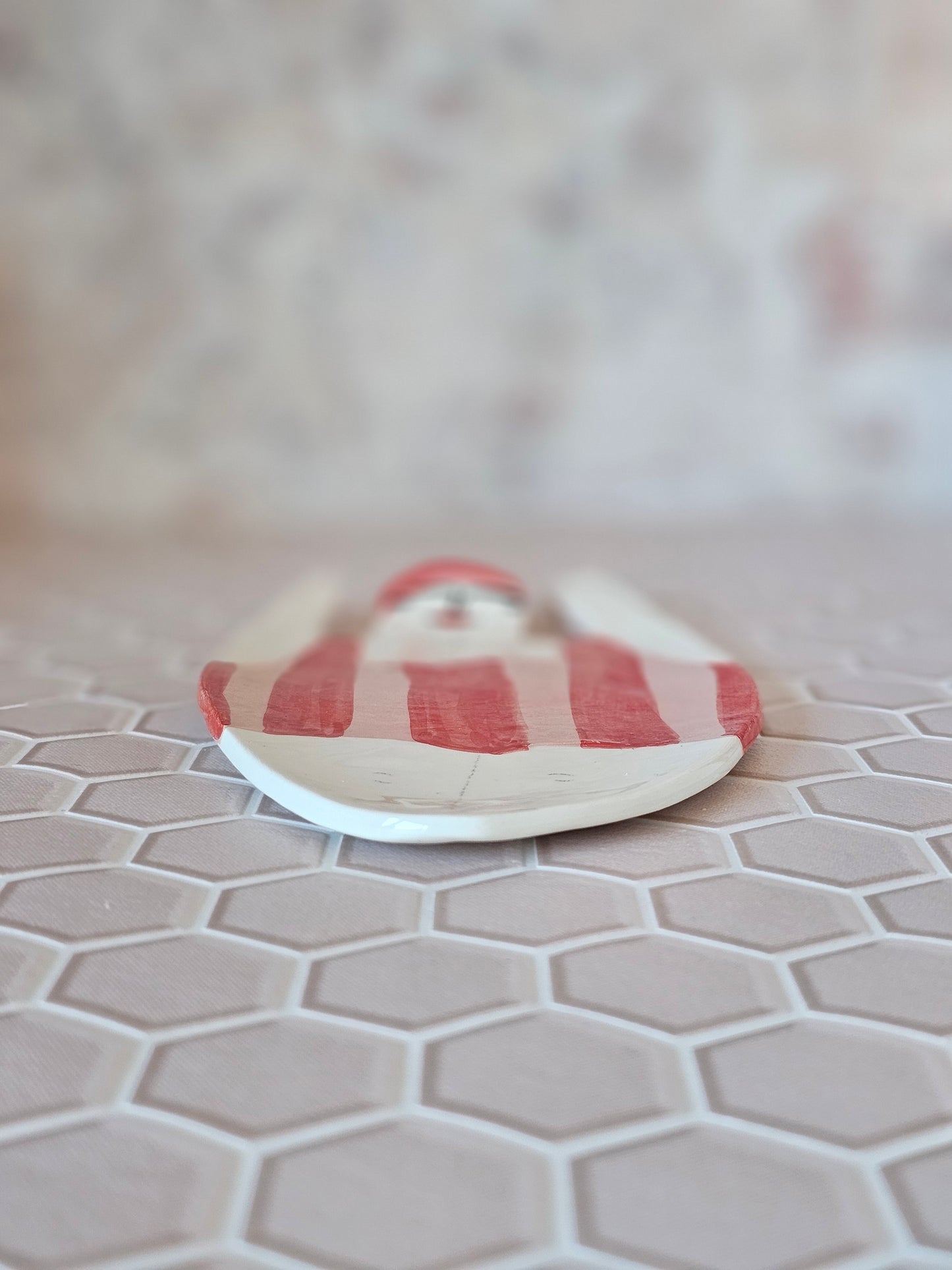 Sylvia the swimmer handmade ceramic soap dish