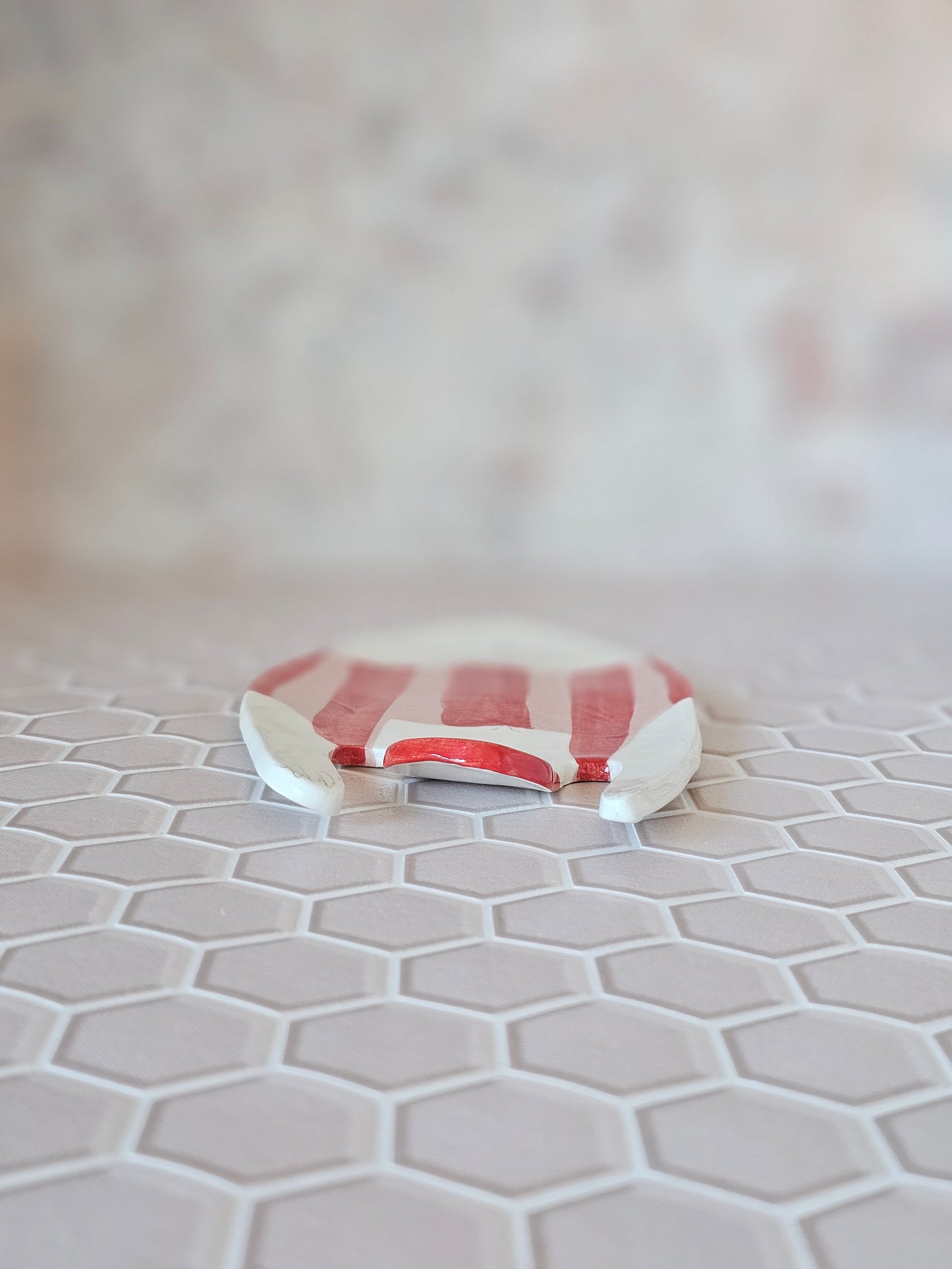Sylvia the swimmer handmade ceramic soap dish