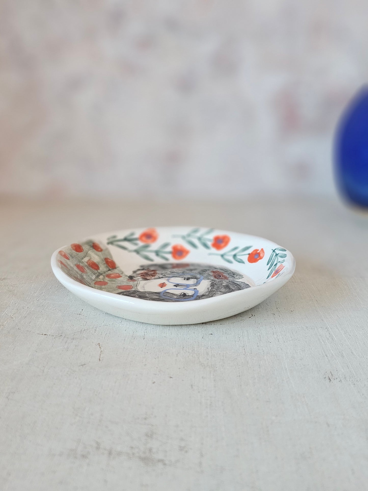 Heather the handmade ceramic  trinket  dish