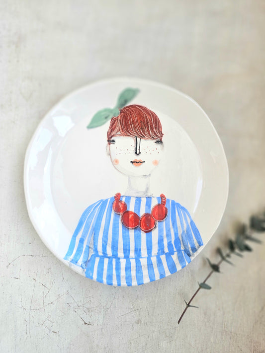 Hazel handmade ceramic, decorative plate